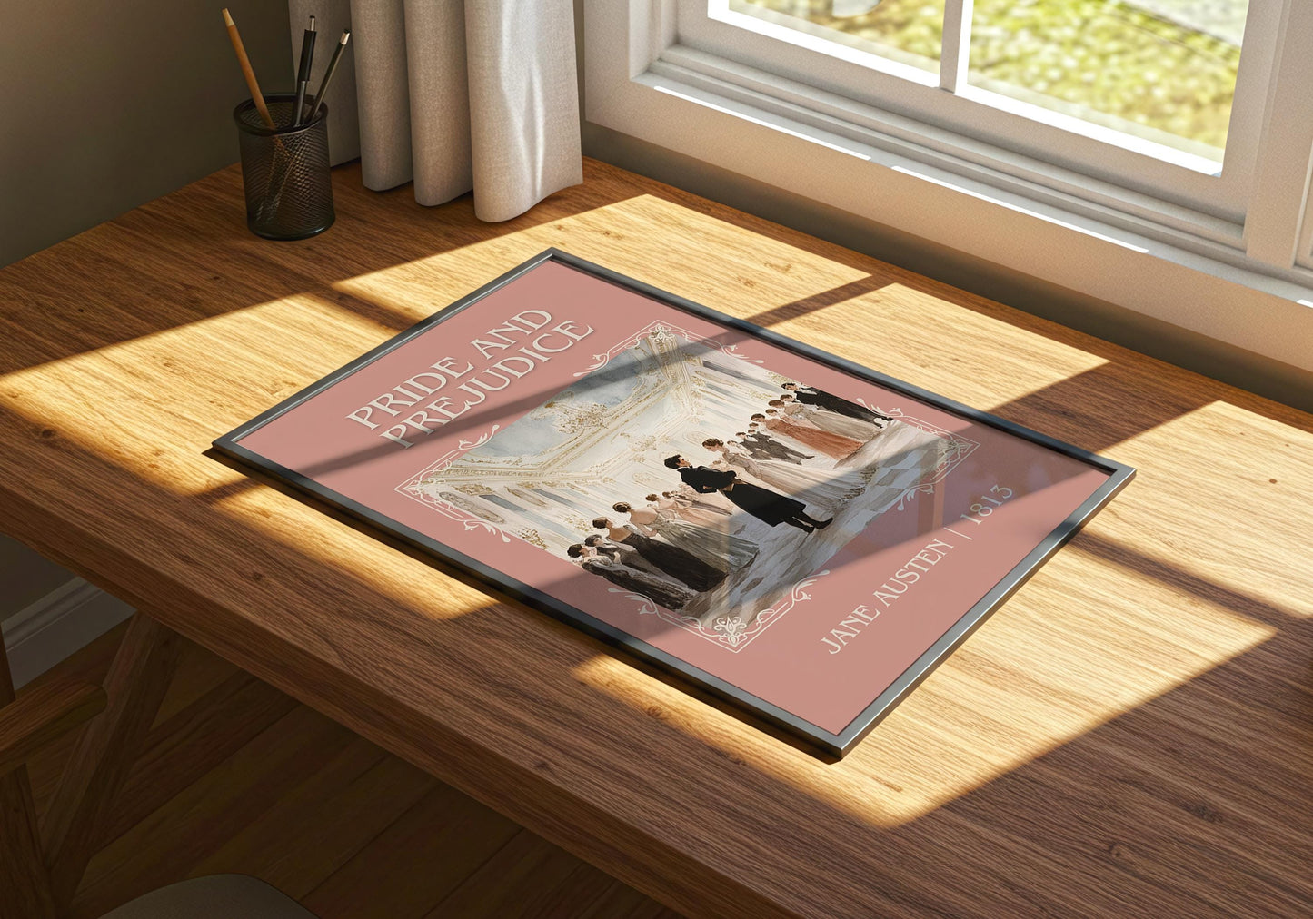 Pride and Prejudice by Jane Austen | Descriptive Book Poster | Minimalist