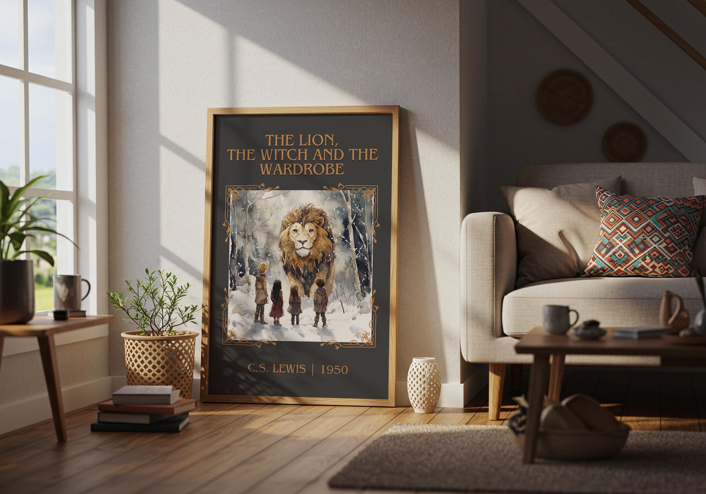 The Lion, The Witch and The Wardrobe by C.S.LEWIS | Descriptive Book Poster | Minimalist