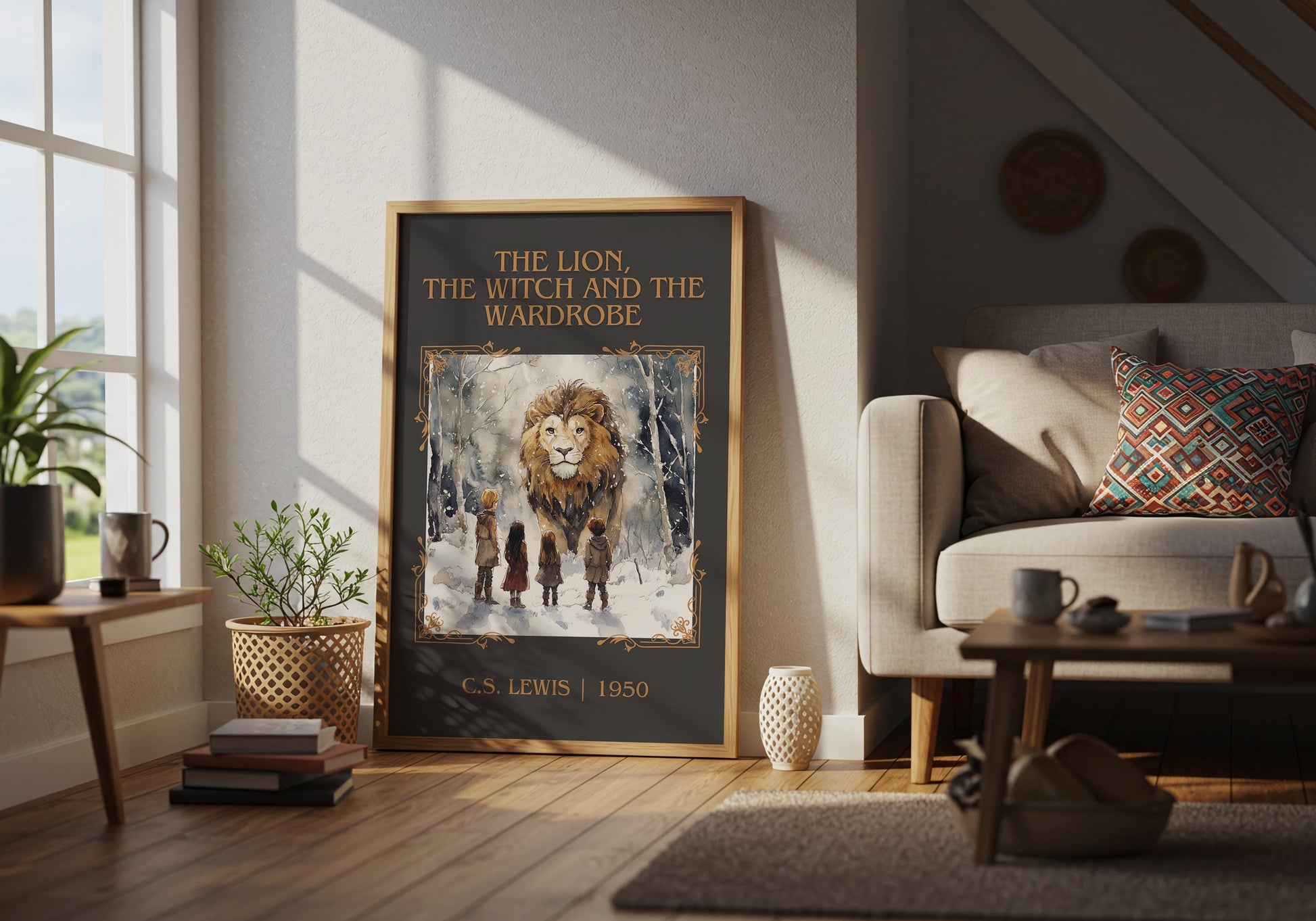 The Lion, The Witch and The Wardrobe by C.S.LEWIS | Descriptive Book Poster | Minimalist