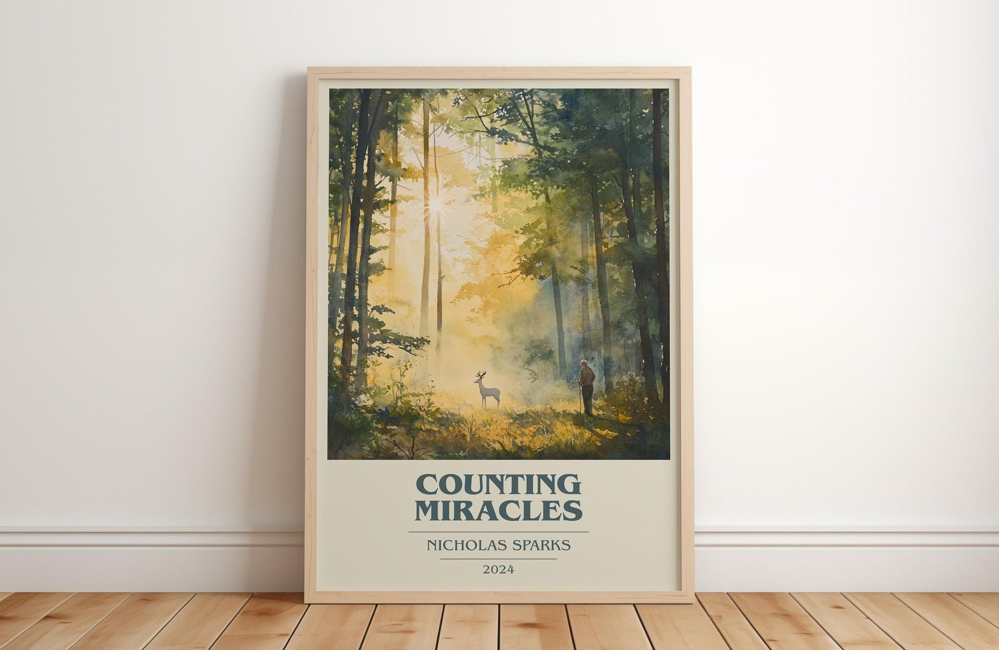 Counting Miracles book cover poster colour and style options – Nicholas Sparks book art
