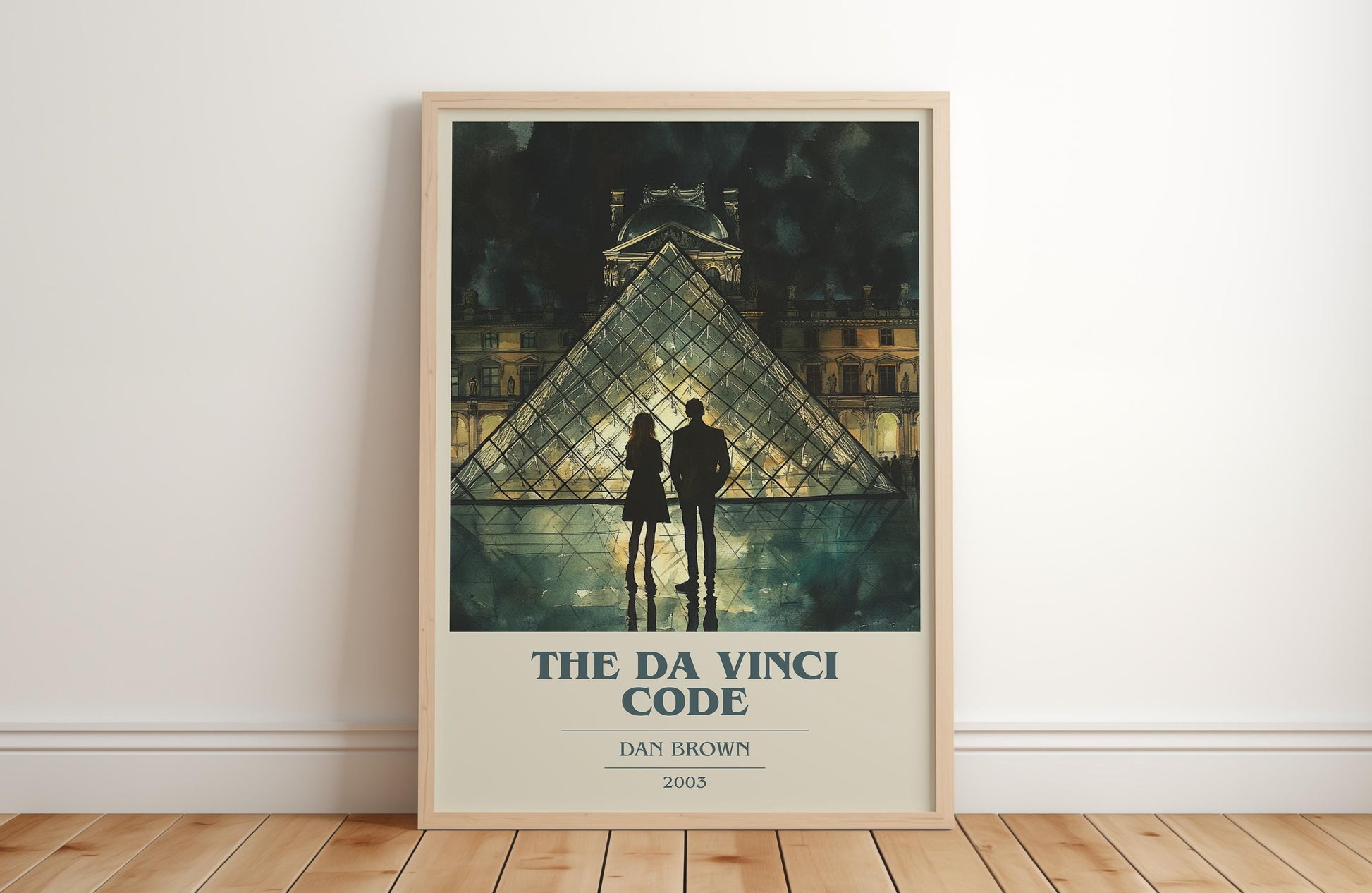 The Da Vinci Code by Dan Brown | Book Poster | Literary Art Gift For Book Lover | Novel Inspired Wall Art | Free Delivery