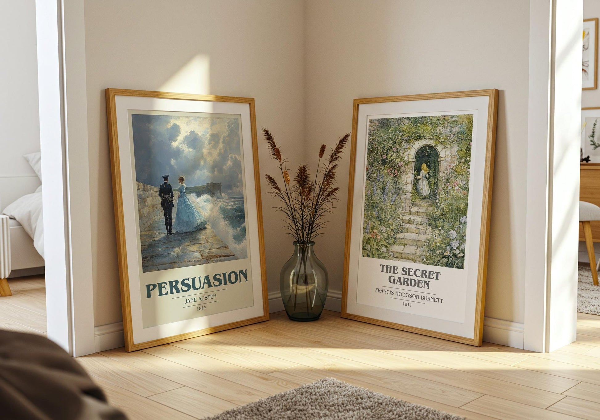 Persuasion book cover poster paired in gallery wall – literary art prints