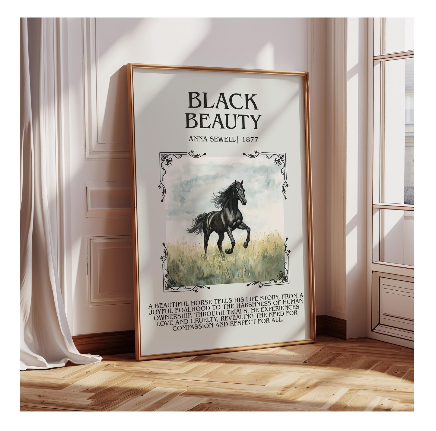 Black Beauty by Anna Sewell | Descriptive Book Poster | Blurby