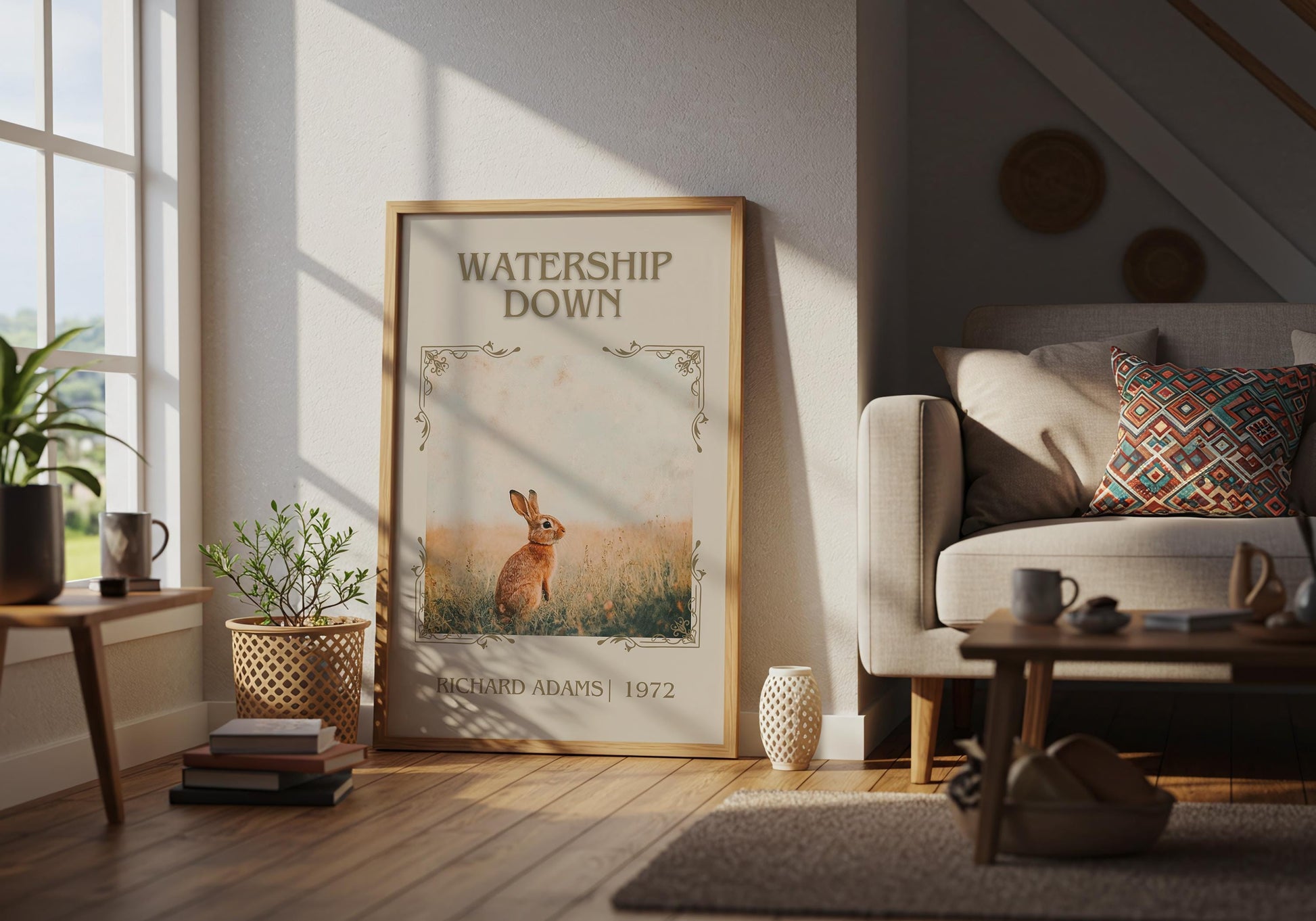 Watership Down by Richard Adams | Descriptive Book Poster | Minimalist
