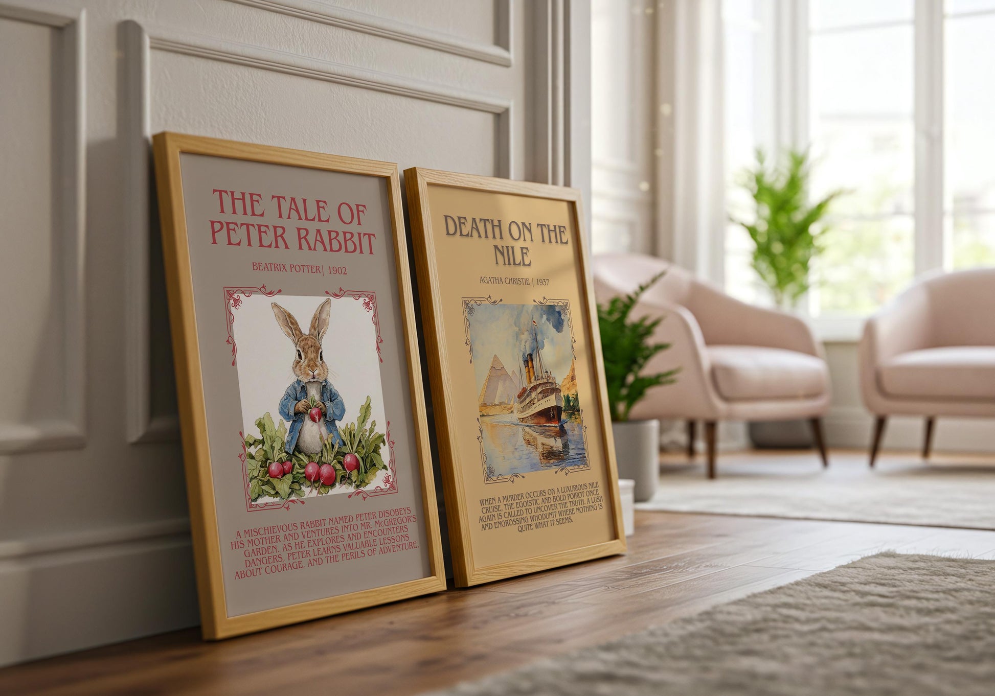 The Tale Of Peter Rabbit by Beatrix Potter | Descriptive Book Poster | Blurby