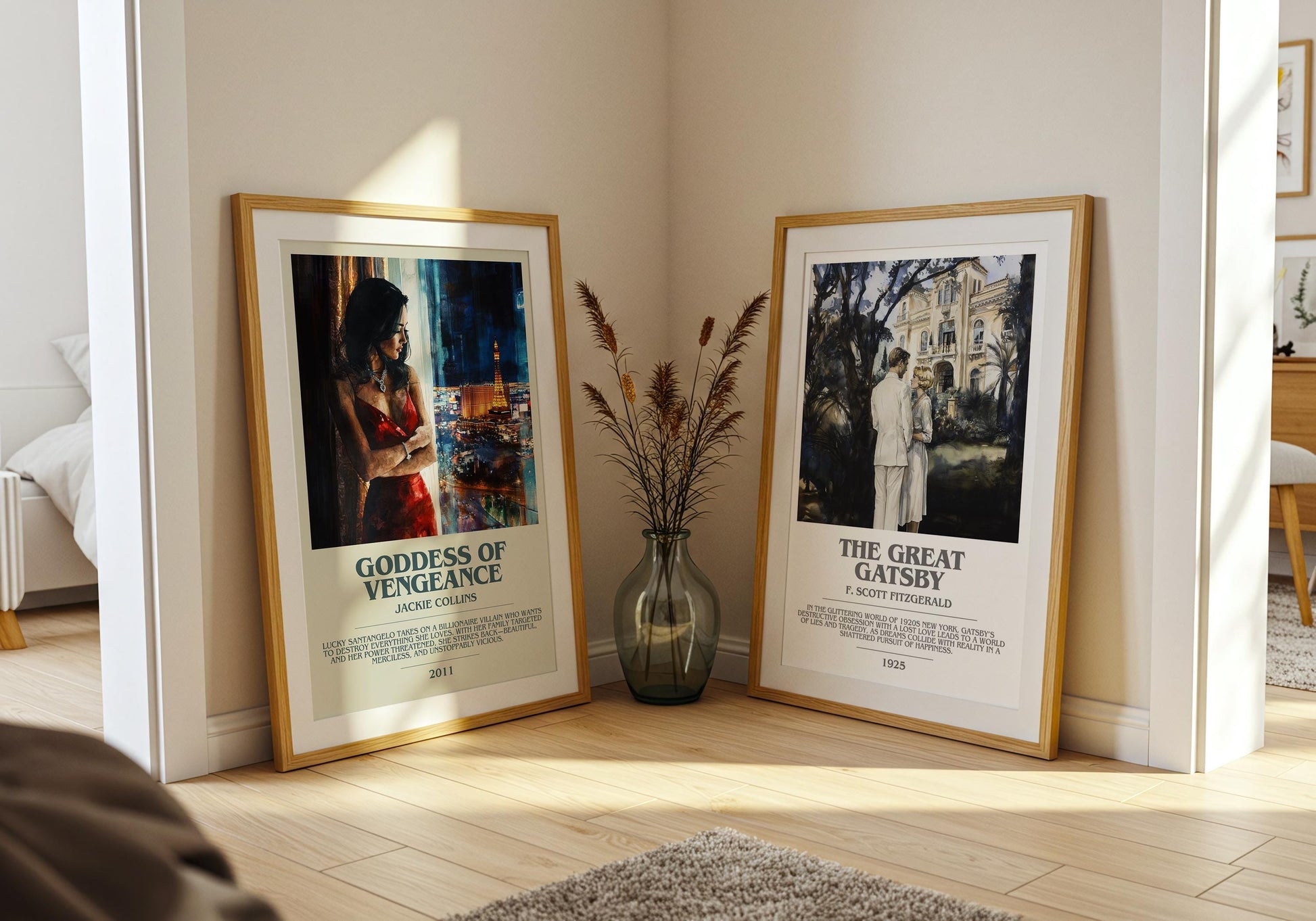 Goddess Of Vengeance by Jackie Collins | Descriptive Modern Book Art | Poster