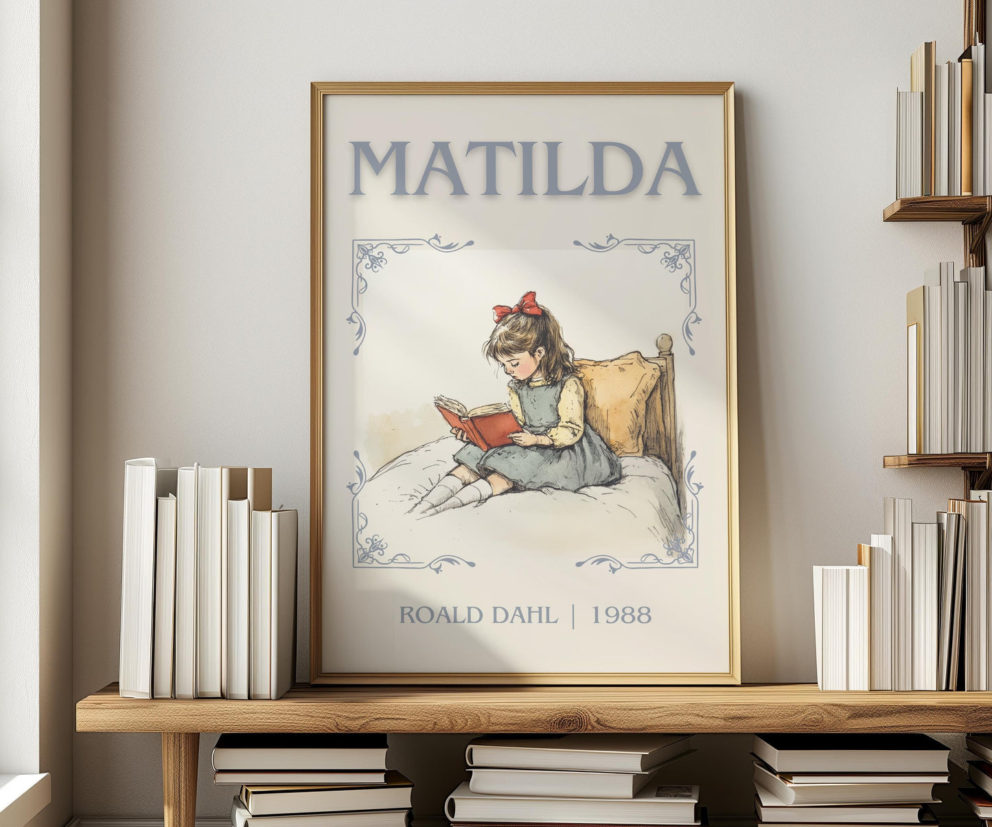 Matilda by Roald Dahl | Descriptive Book Poster | Minimalist