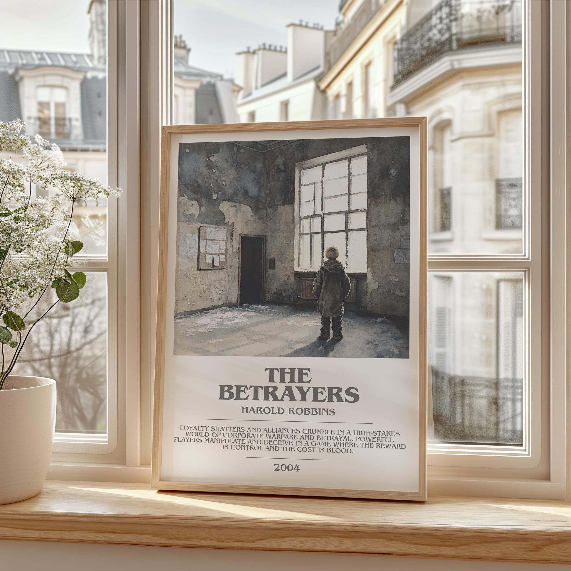 The Betrayers by Harold Robbins | Descriptive Modern Book Art | Poster