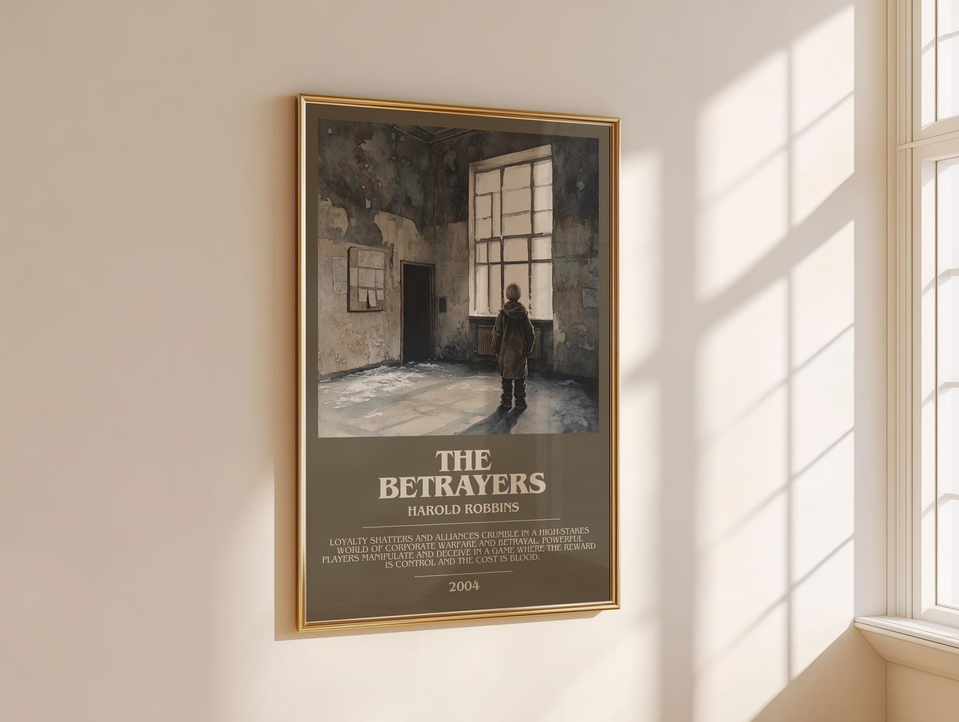 The Betrayers by Harold Robbins | Descriptive Modern Book Art | Poster