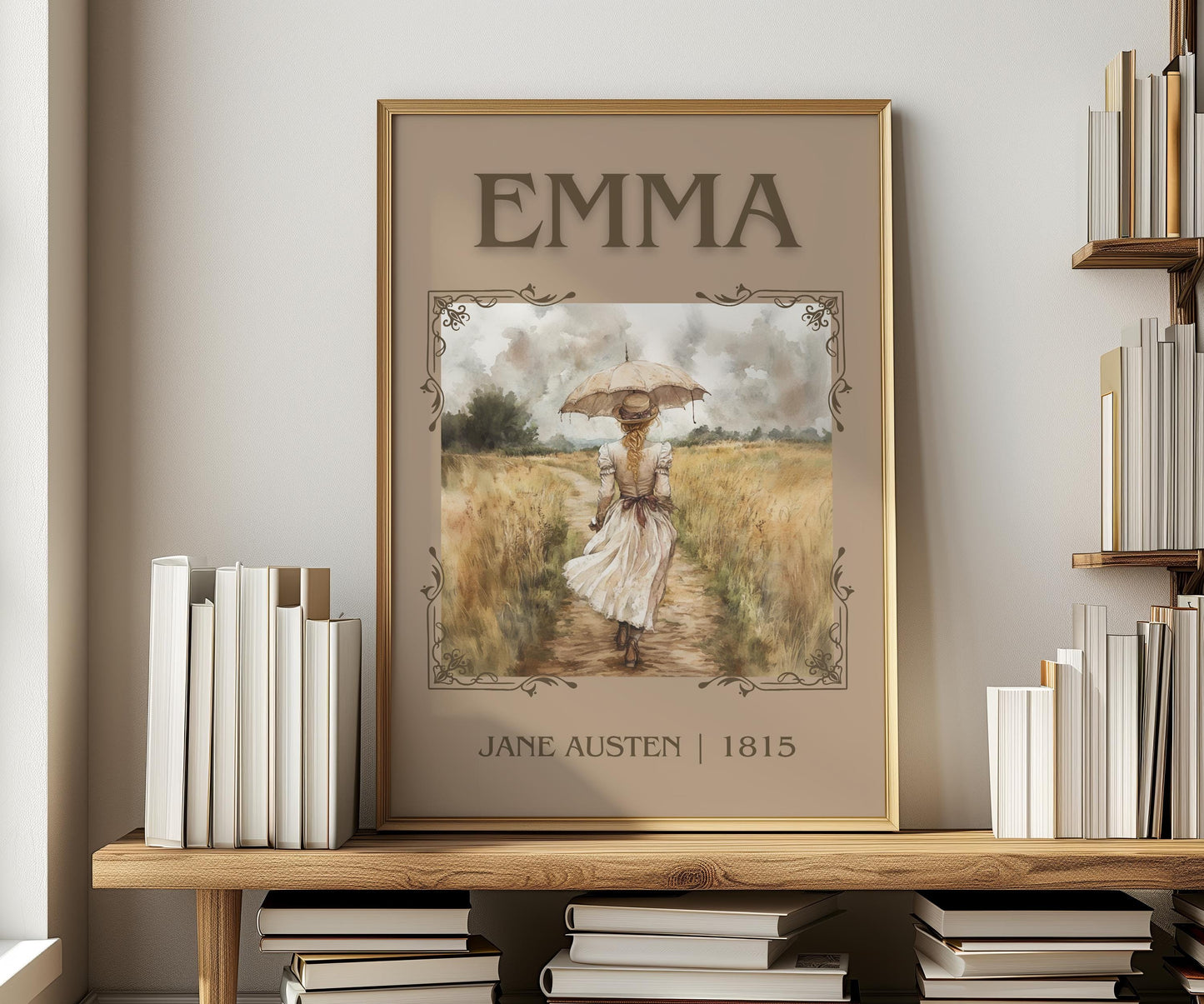 Emma by Jane Austen | Descriptive Book Poster | Minimalist