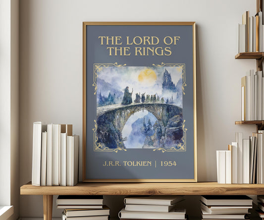 The Lord Of The Rings by J.R.R. Tolkien | Descriptive Book Poster | Minimalist