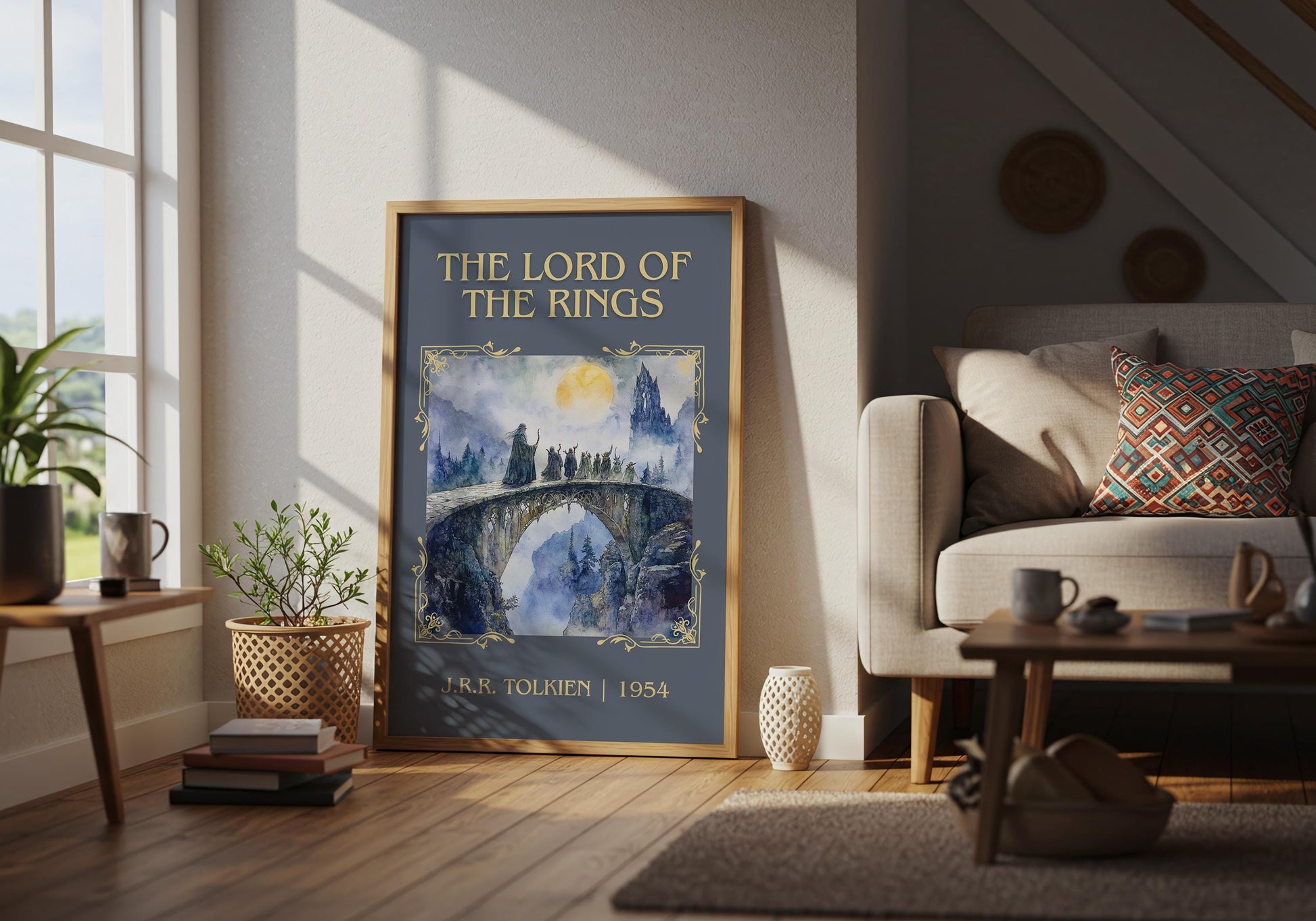 The Lord Of The Rings by J.R.R. Tolkien | Descriptive Book Poster | Minimalist