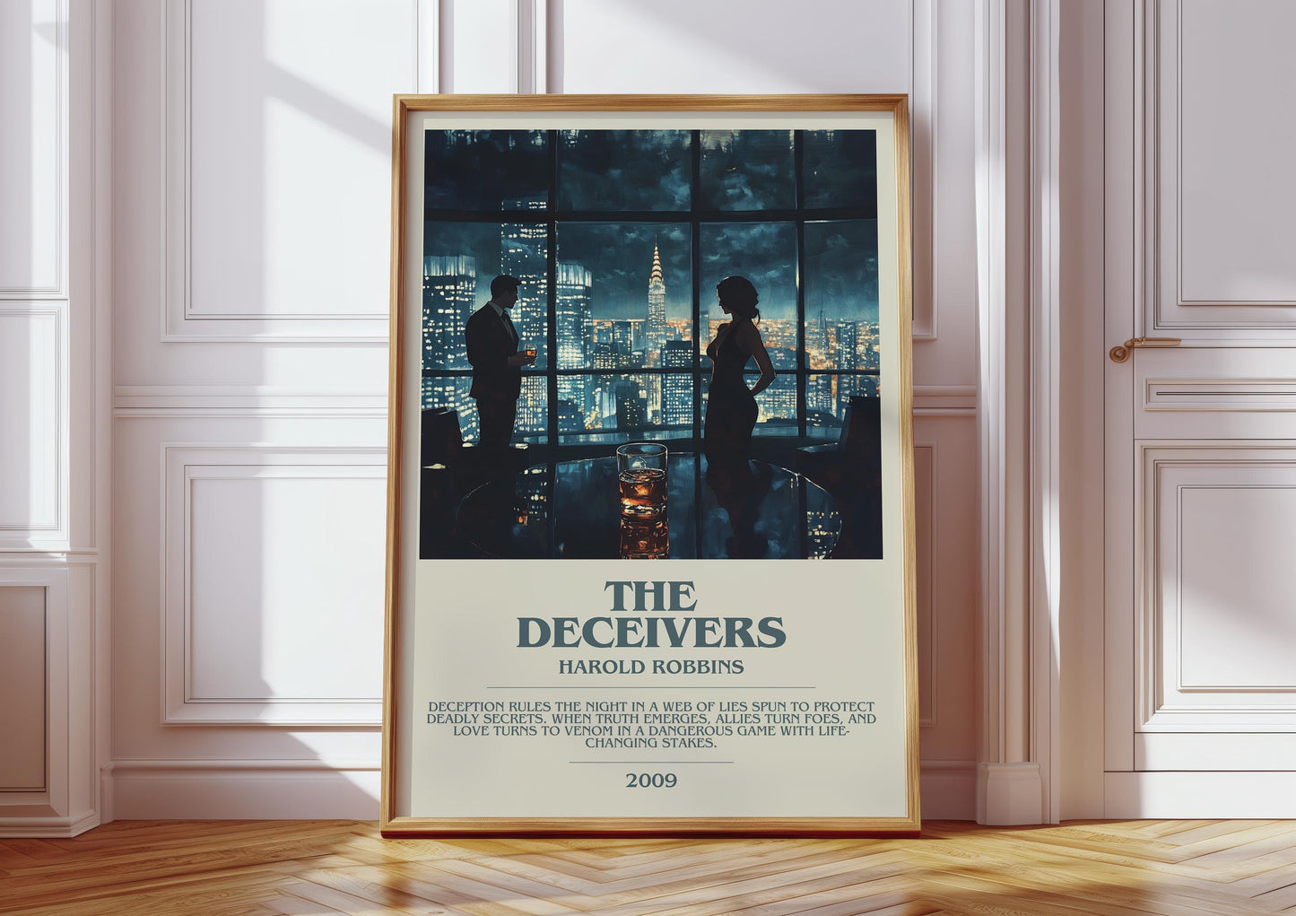 The Deceivers by Harold Robbins | Descriptive Modern Book Art | Poster