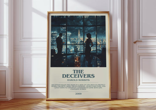 The Deceivers by Harold Robbins | Descriptive Modern Book Art | Poster