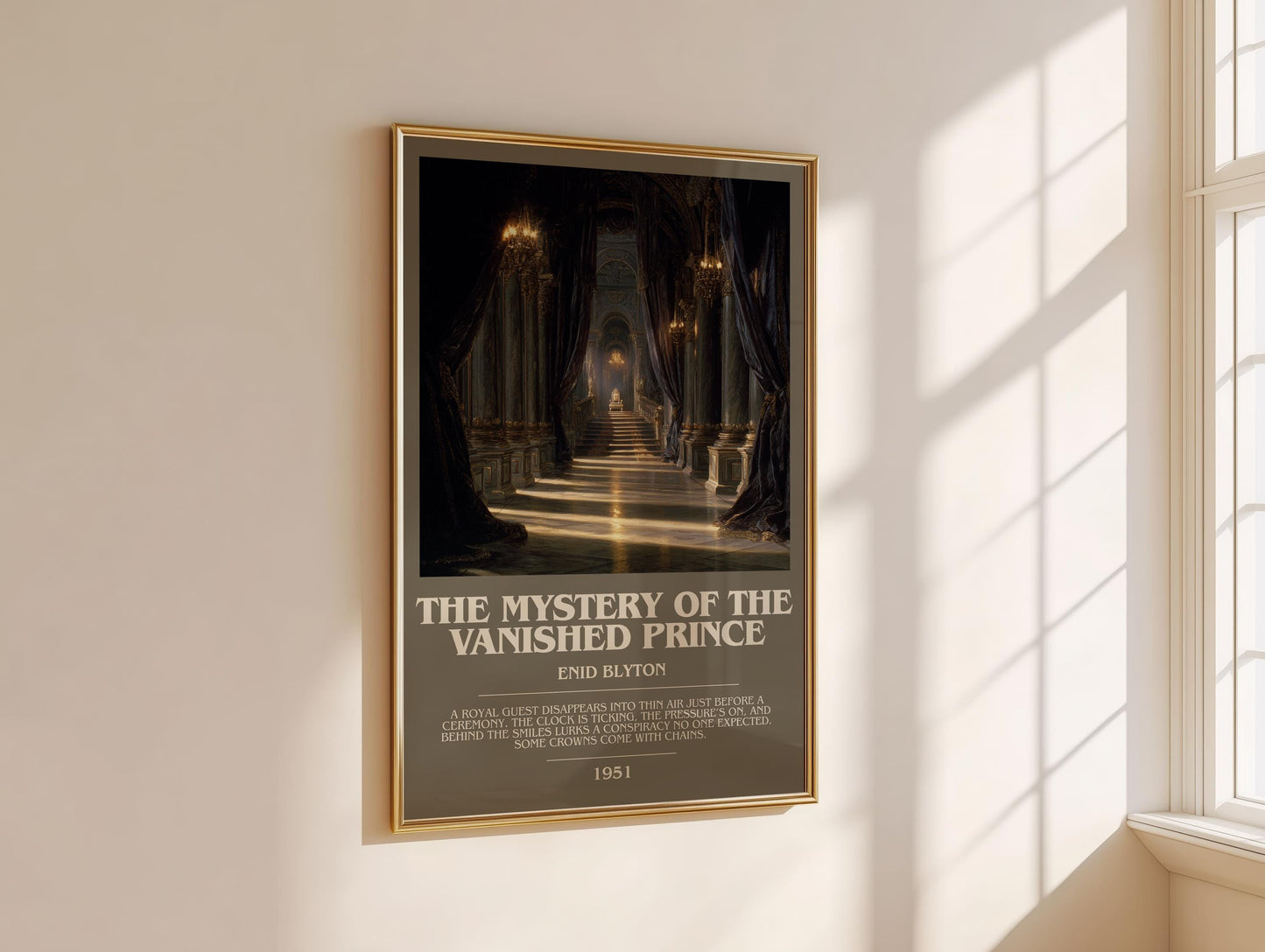 The Mystery Of The Vanished Thief by Enid Blyton | Descriptive Modern Book Art | Poster