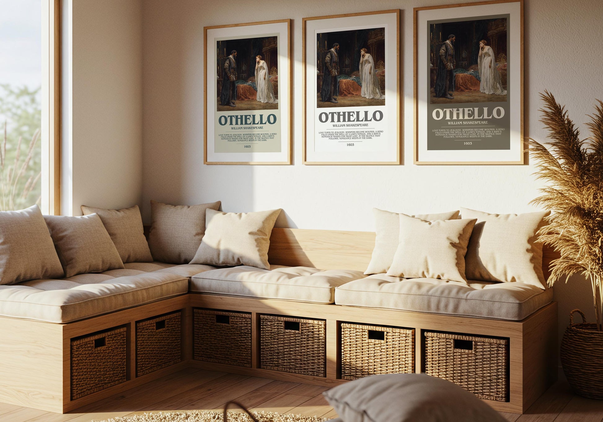 Othello by William Shakespeare | Descriptive Modern Book Art | Poster