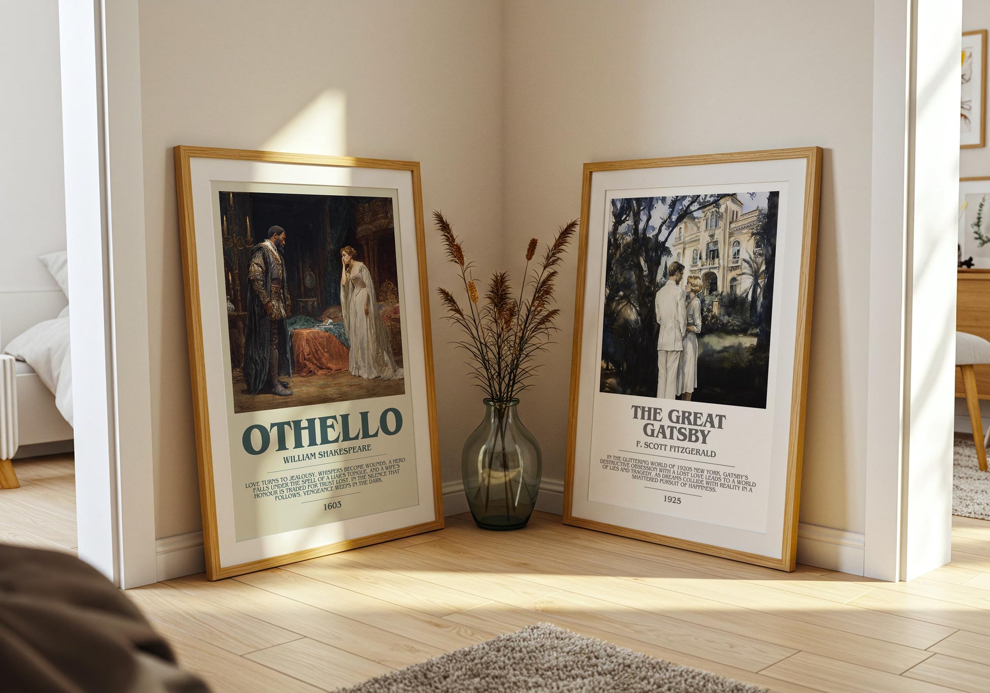 Othello by William Shakespeare | Descriptive Modern Book Art | Poster
