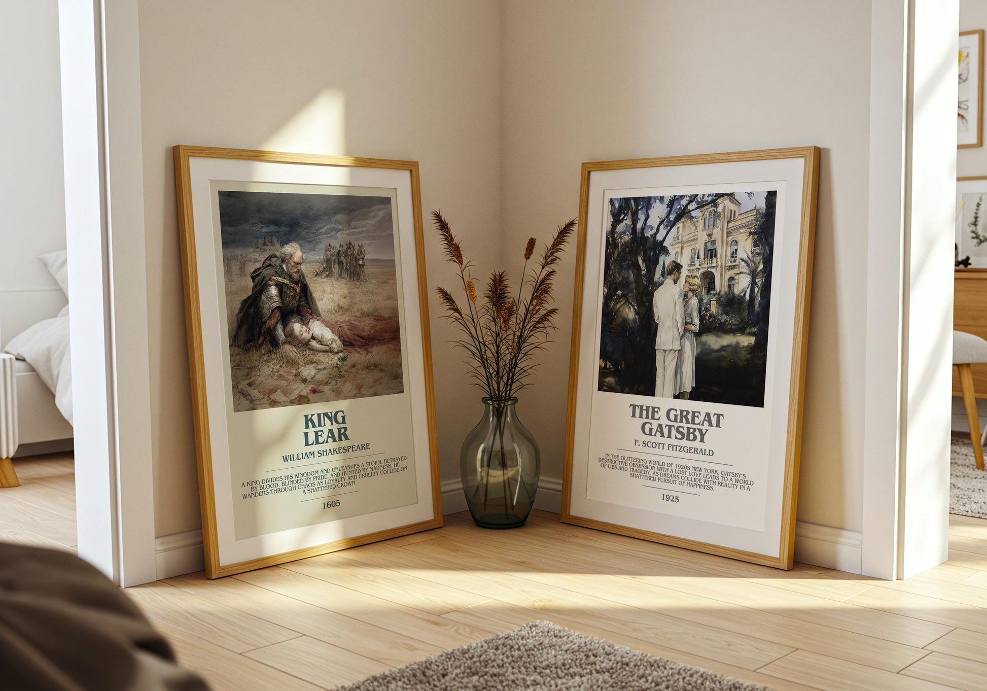 King Lear by William Shakespeare | Descriptive Modern Book Art | Poster