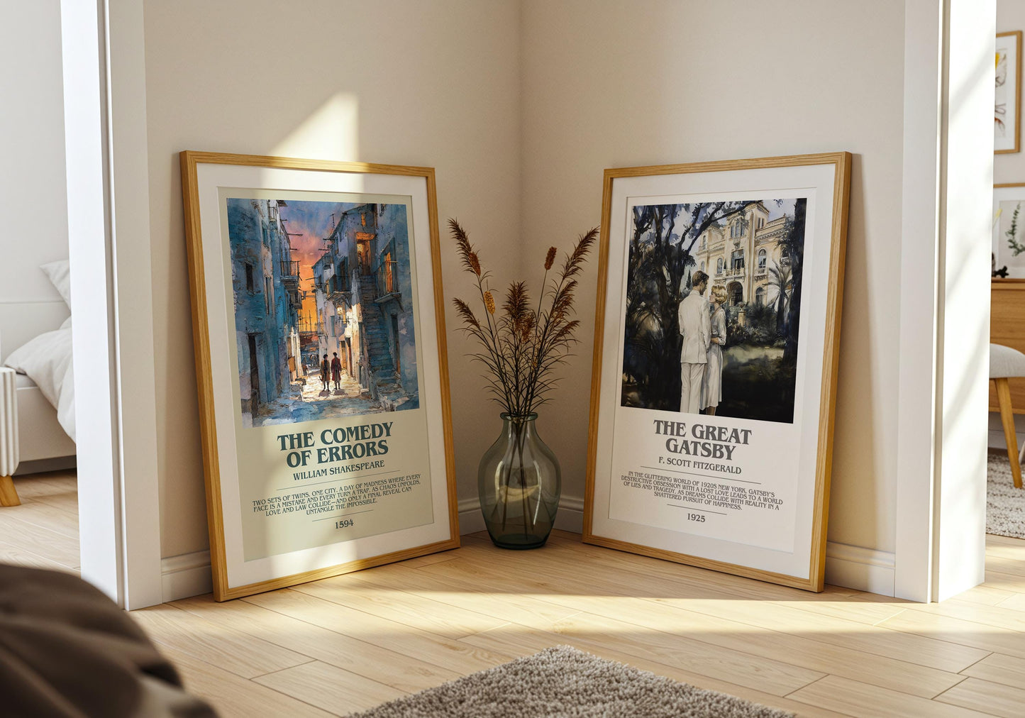 The Comedy Of Errors by William Shakespeare | Descriptive Modern Book Art | Poster