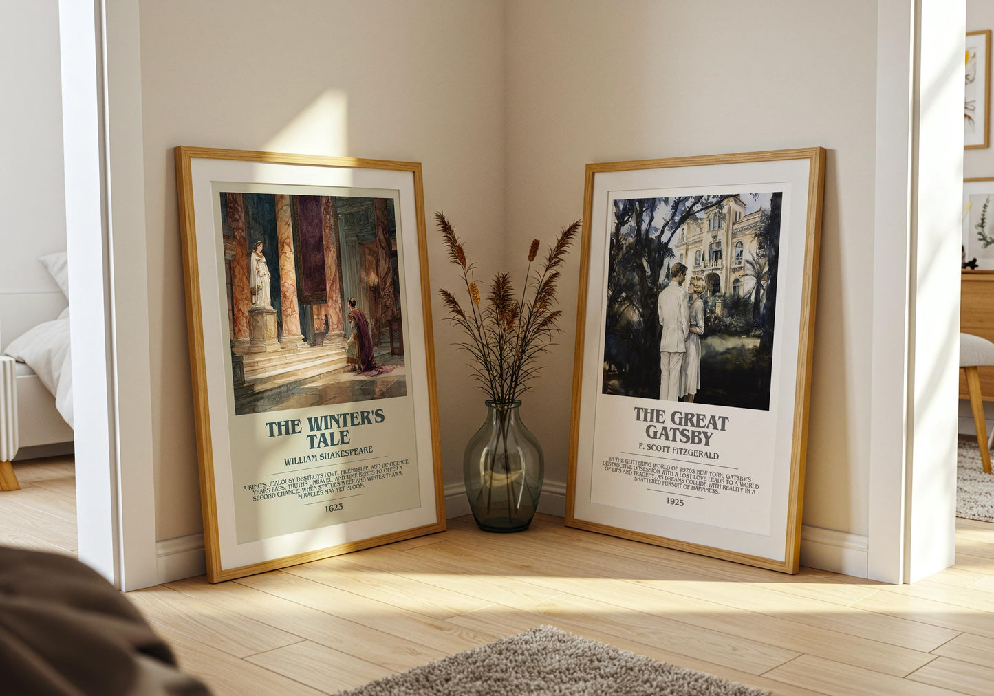 The Winter's Tale by William Shakespeare | Descriptive Modern Book Art | Poster