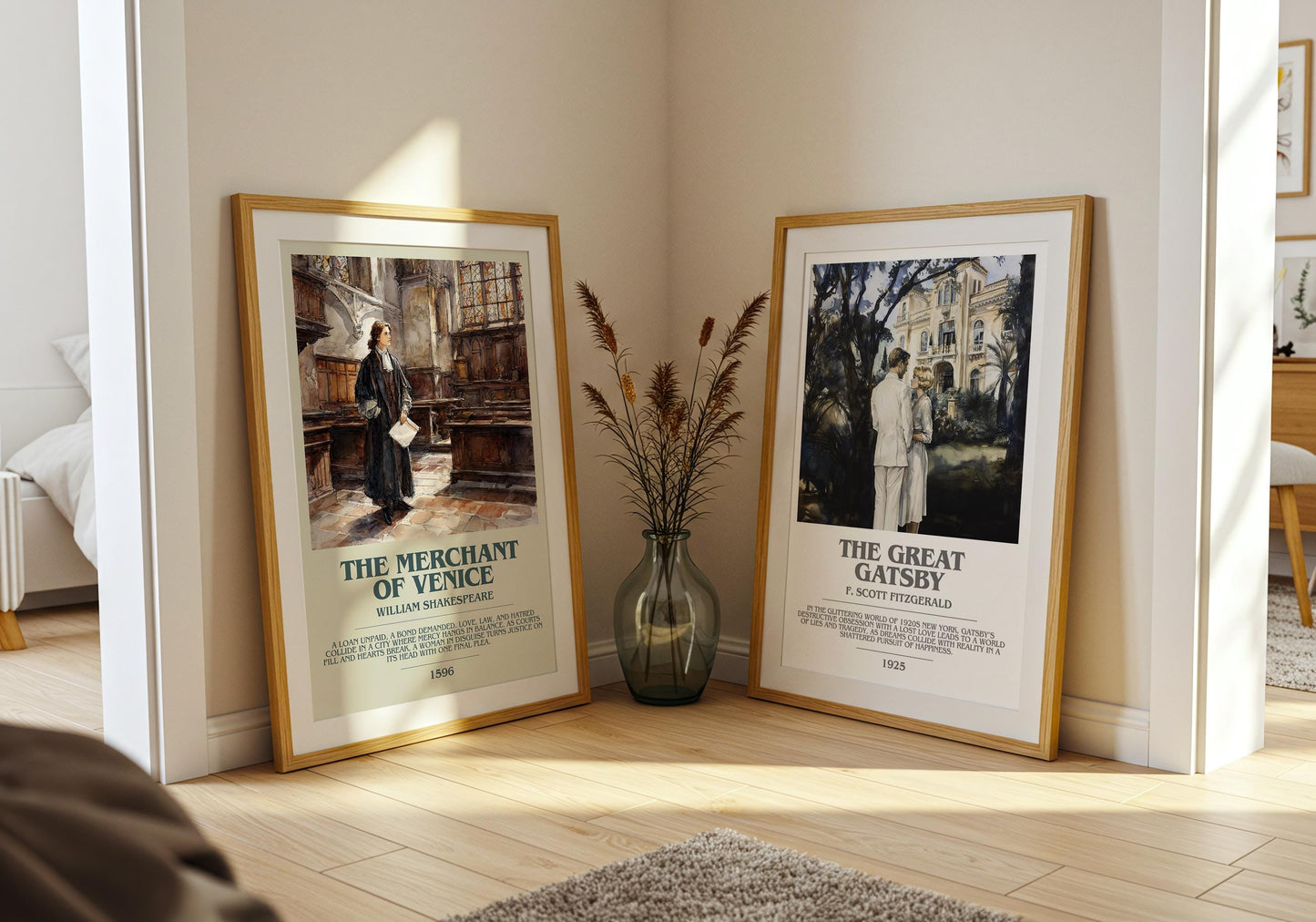 The Merchant Of Venice by William Shakespeare | Descriptive Modern Book Art | Poster