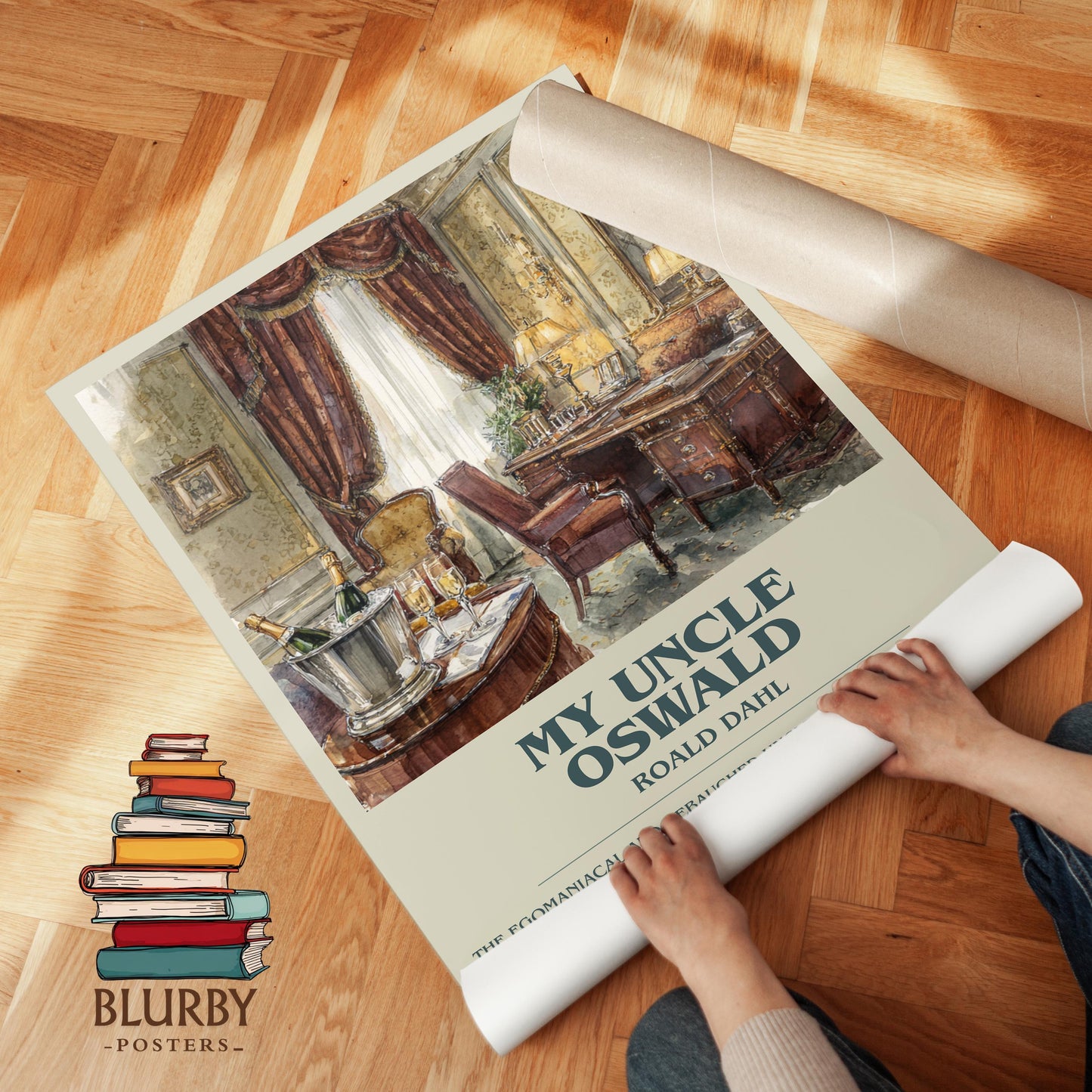 My Uncle Oswald by Roald Dahl | Descriptive Modern Book Art | Poster