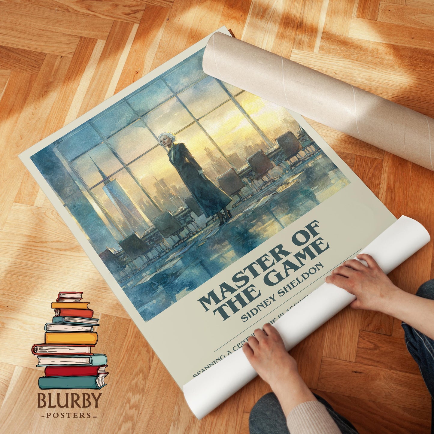 Master Of The Game by Sidney Sheldon | Descriptive Modern Book Art | Poster