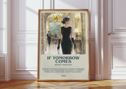 It Comes Tomorrow by Sidney Sheldon | Descriptive Modern Book Art | Poster