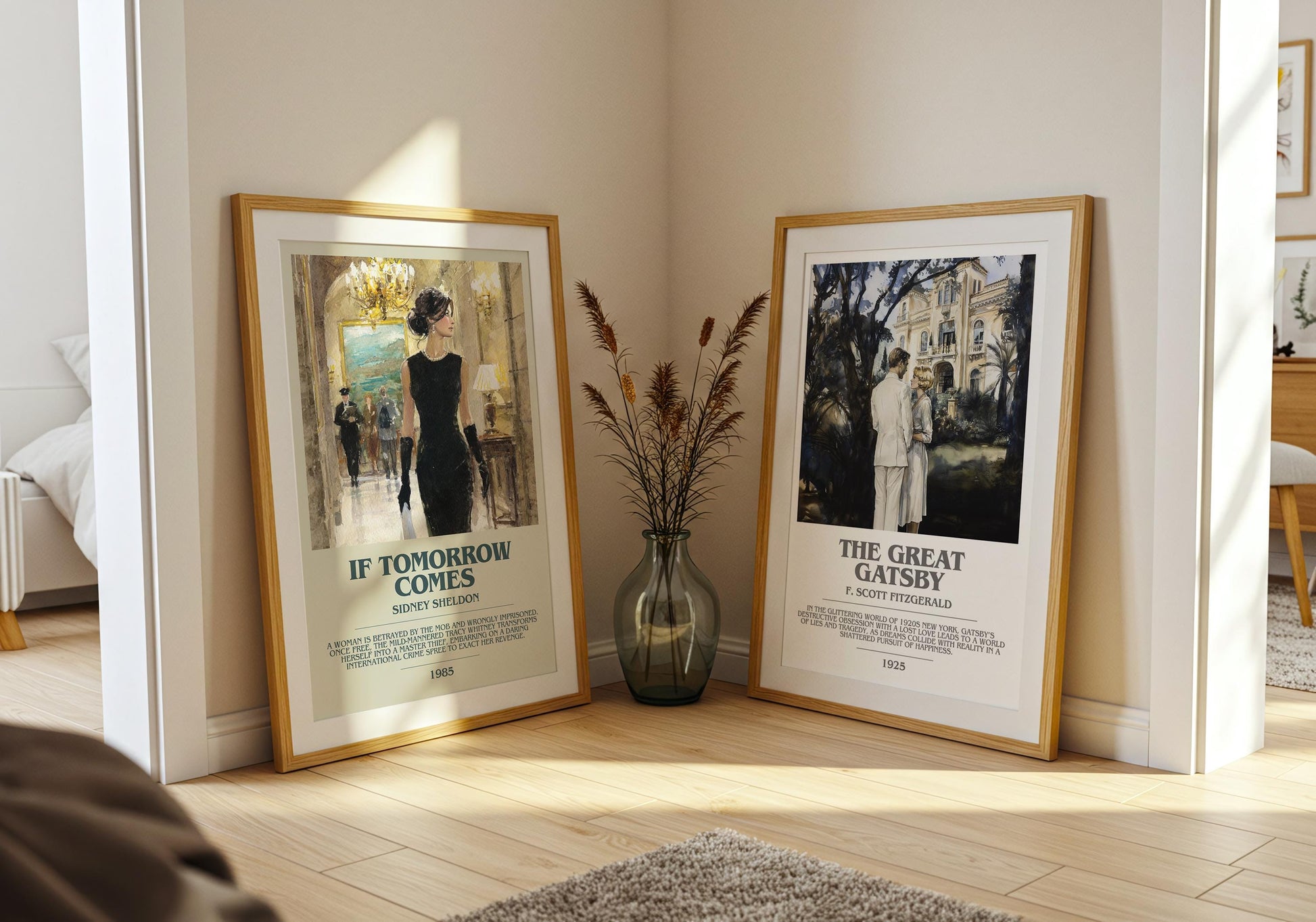 It Comes Tomorrow by Sidney Sheldon | Descriptive Modern Book Art | Poster