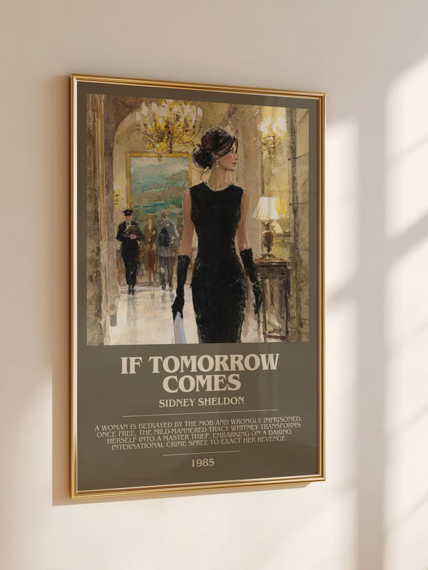 If Tomorrow Comes bookish book poster framed on wall – thriller wall art