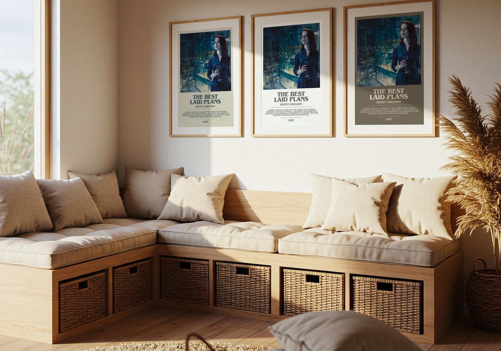 The Best Laid Plans by Sidney Sheldon | Descriptive Modern Book Art | Poster