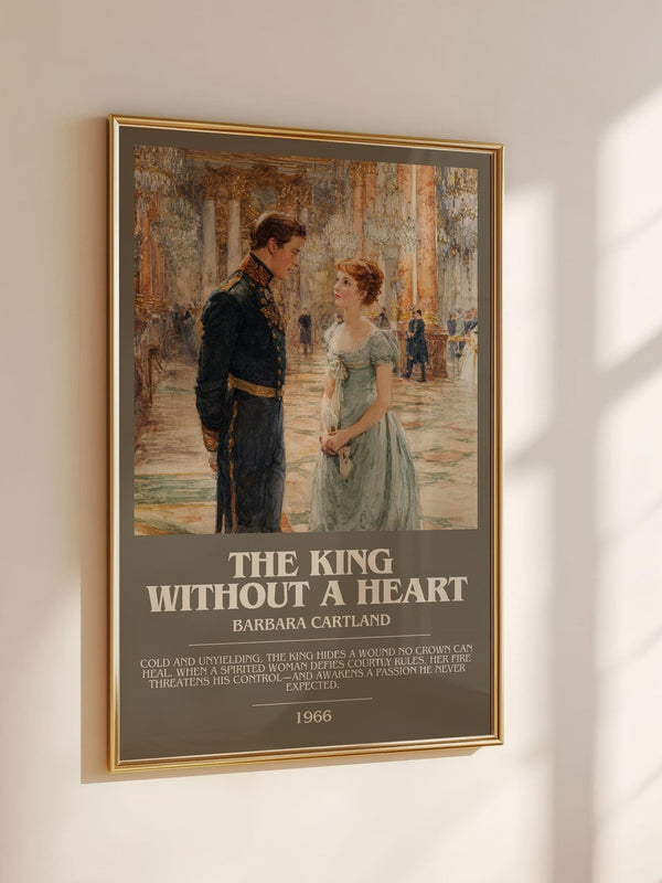 The King Without A heart bookish book poster framed on wall – romance wall art
