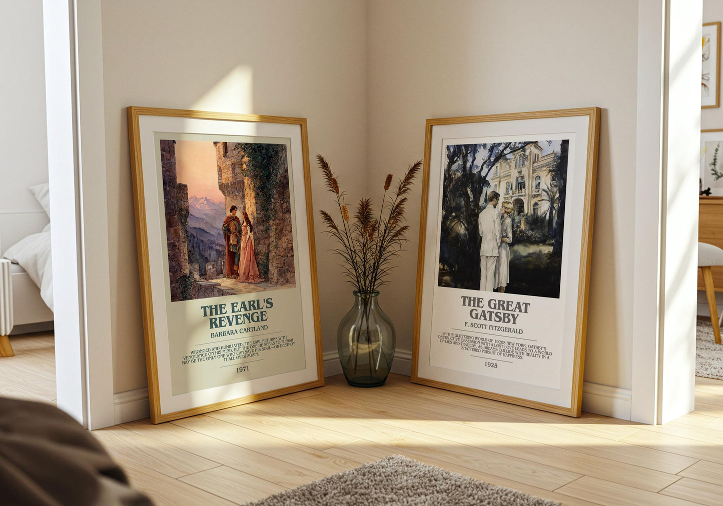 The Earl's Revenge by Barbara Cartland | Descriptive Modern Book Art | Poster