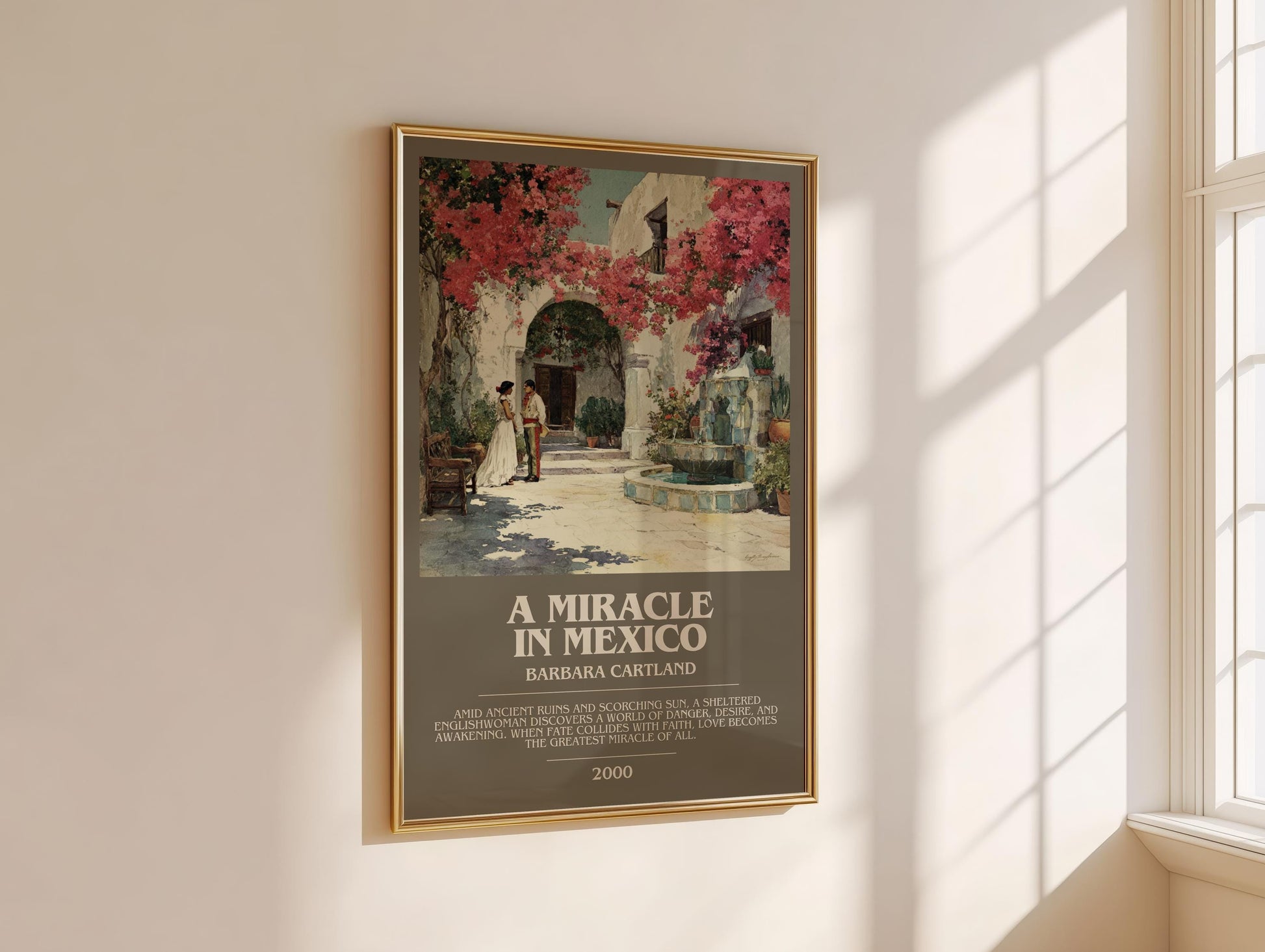A Miracle in Mexico bookish book poster framed on wall – childrens wall art