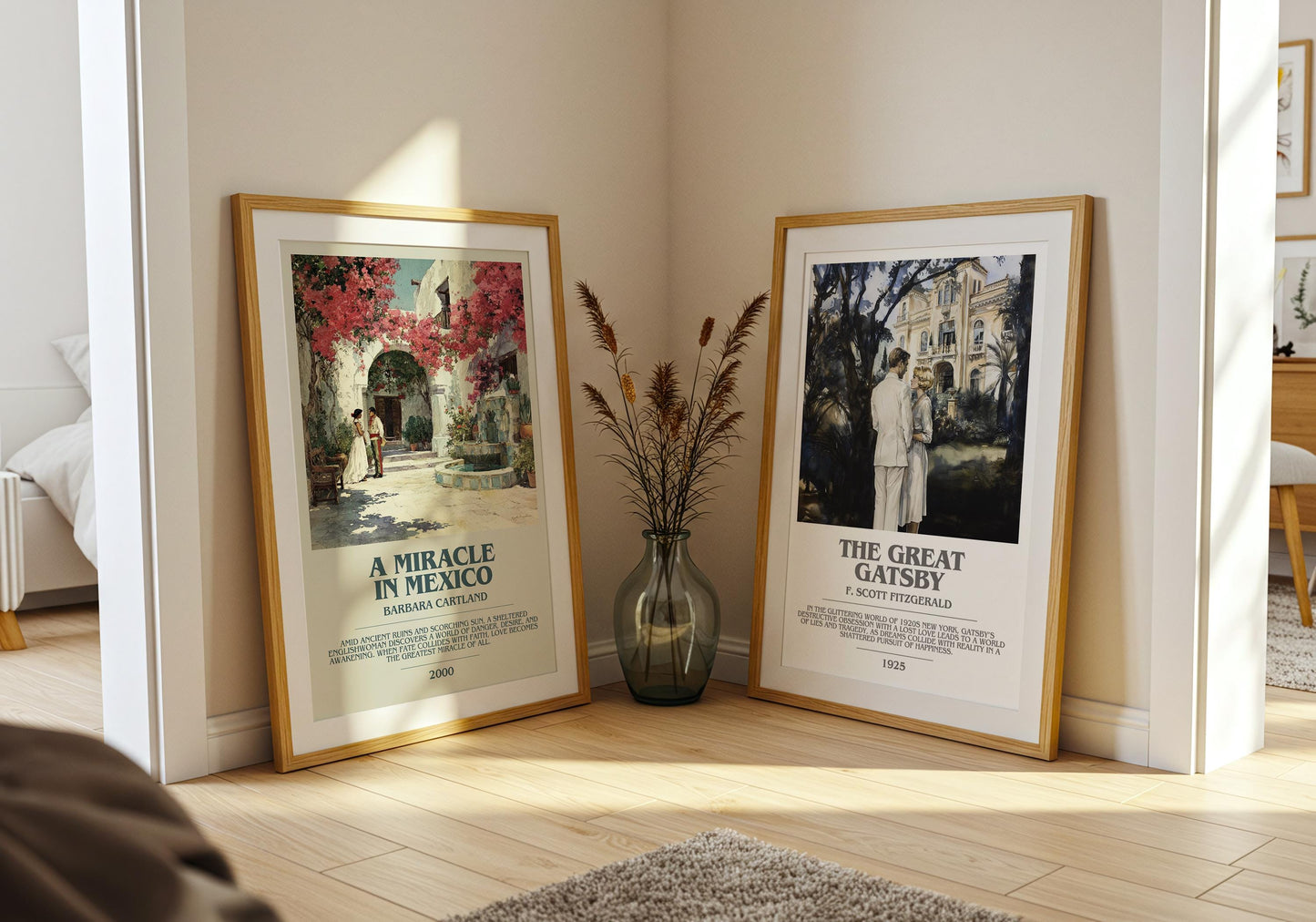 A Miracle in Mexico bookish poster paired in gallery wall – literary art prints