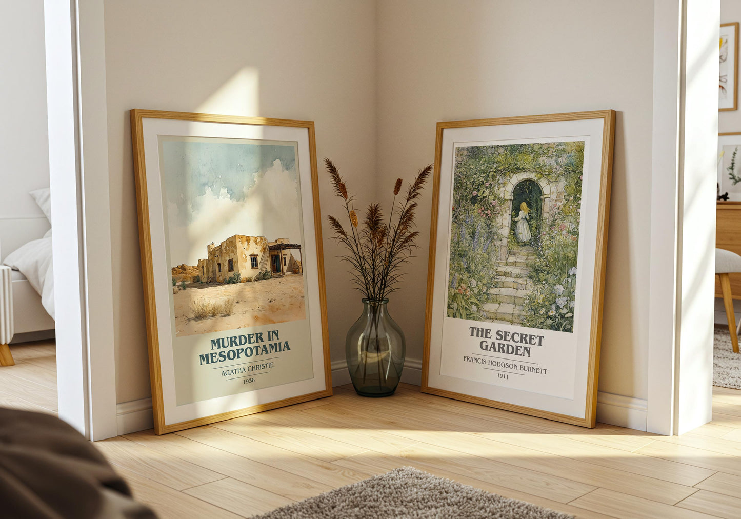 Murder in Mesopotamia book poster packaging – museum-quality print rolled in protective tube