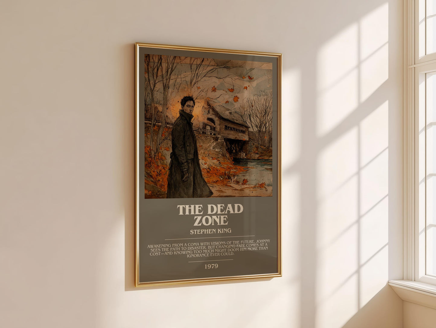The Dead Zone bookish book poster framed on wall – thriller wall art