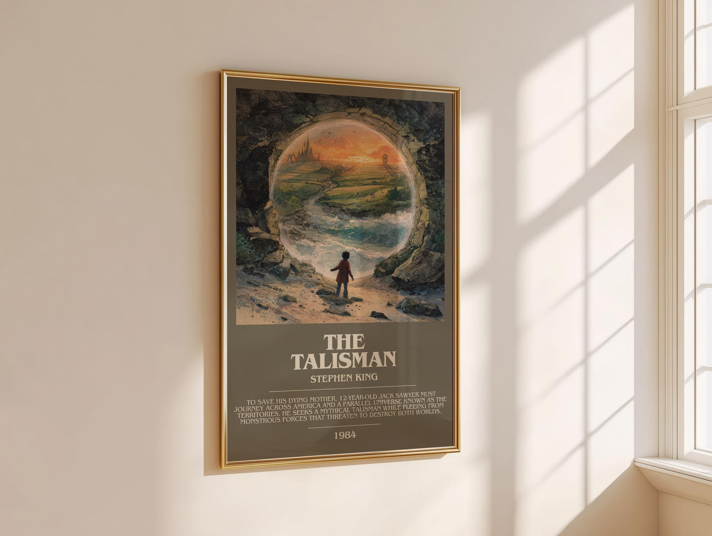 The Talisman bookish book poster framed on wall – horror wall art