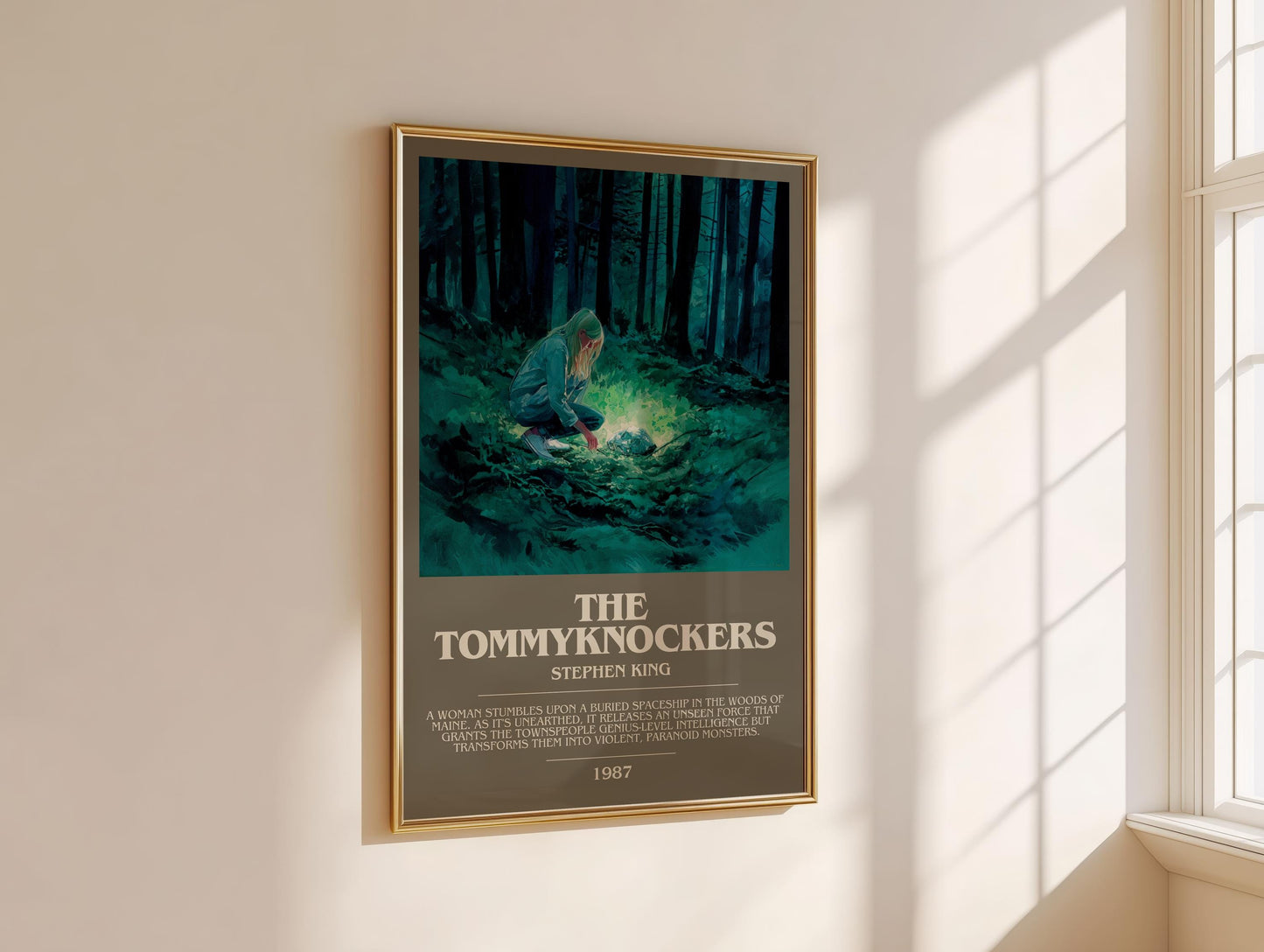The Tommyknockers bookish book poster framed on wall – horror wall art