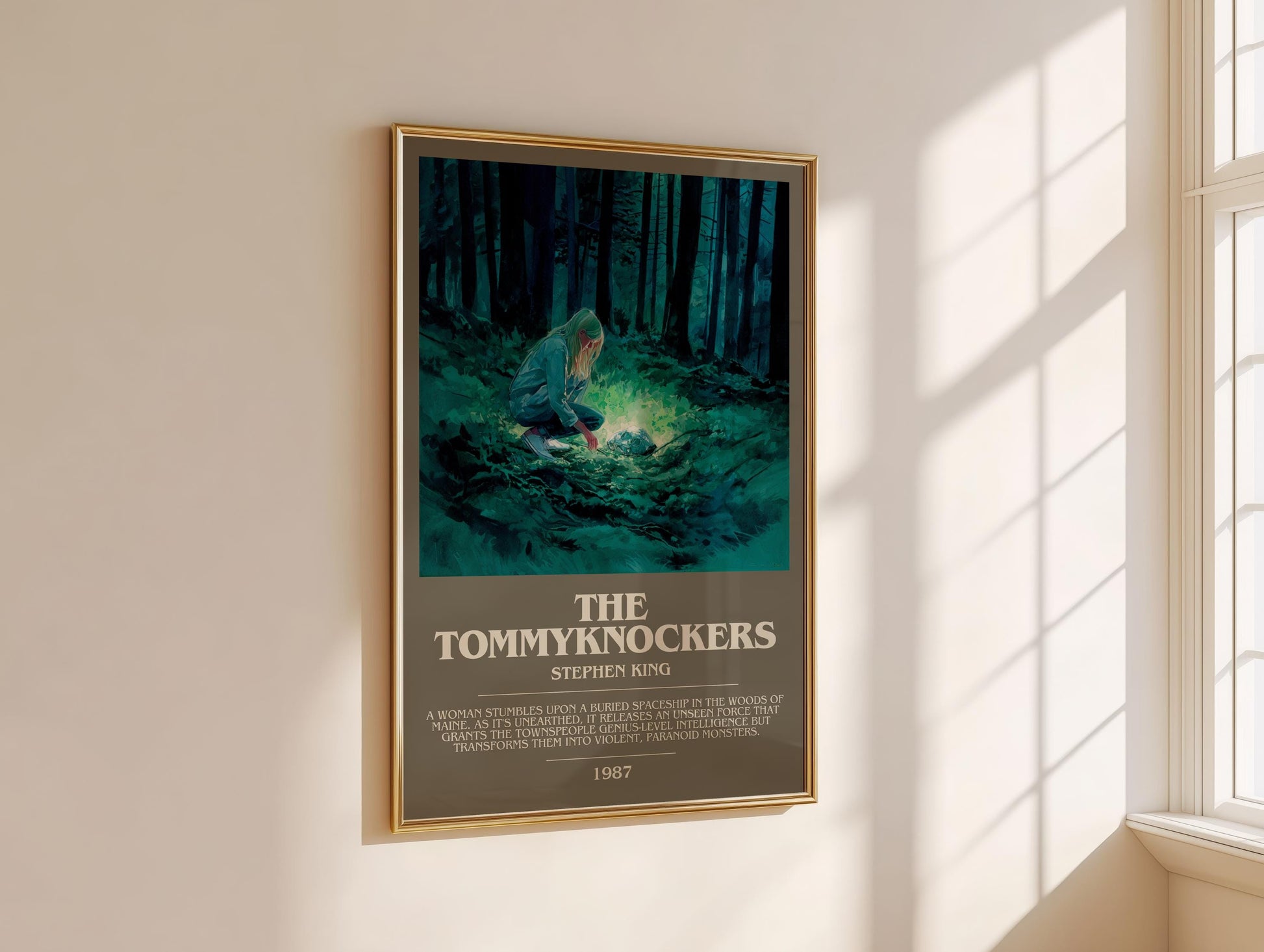 The Tommyknockers bookish book poster framed on wall – horror wall art
