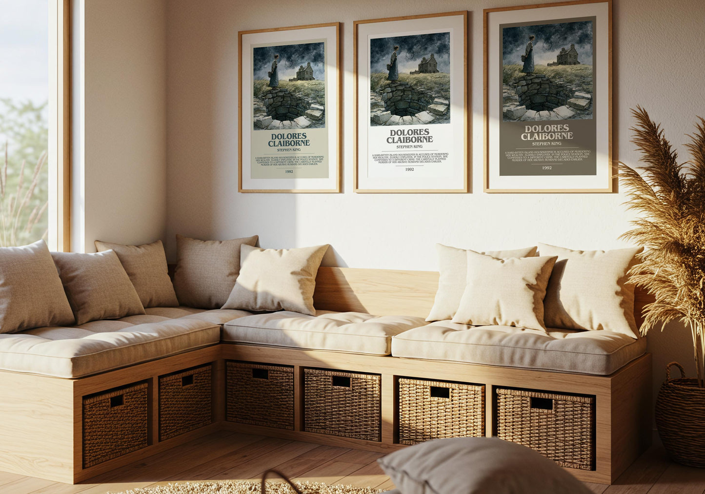 Dolores Claiborne bookish poster paired in gallery wall – literary art prints
