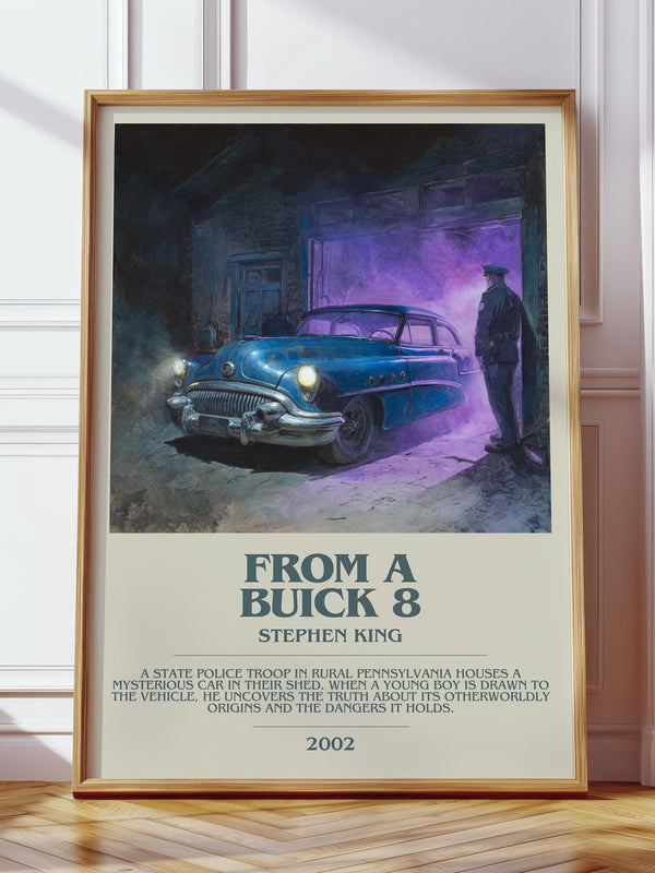 From a Buick 8 bookish print in frame leaning in hallway – horror wall art