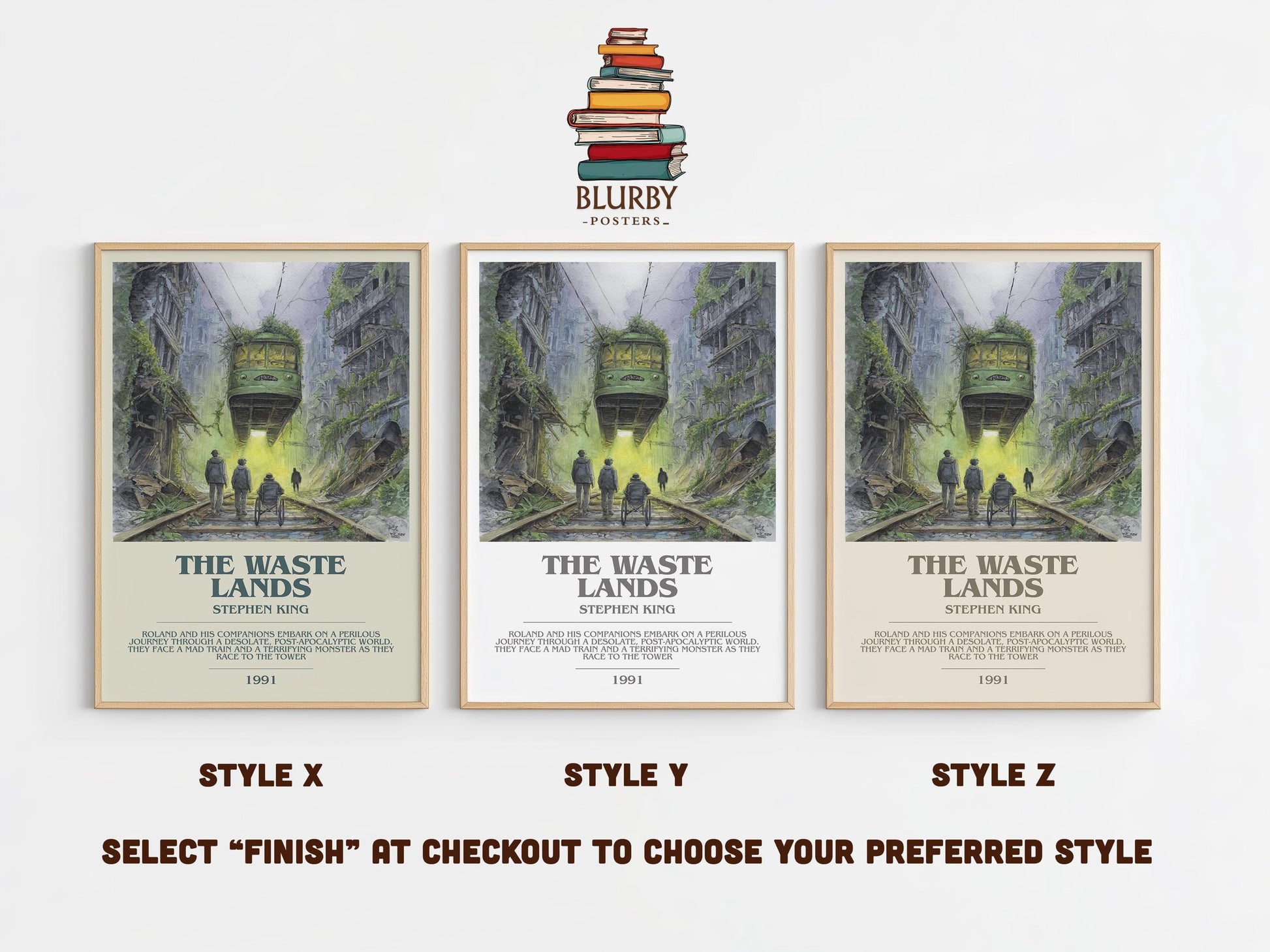 The waste lands bookish poster colour and style options – Stephen King book art