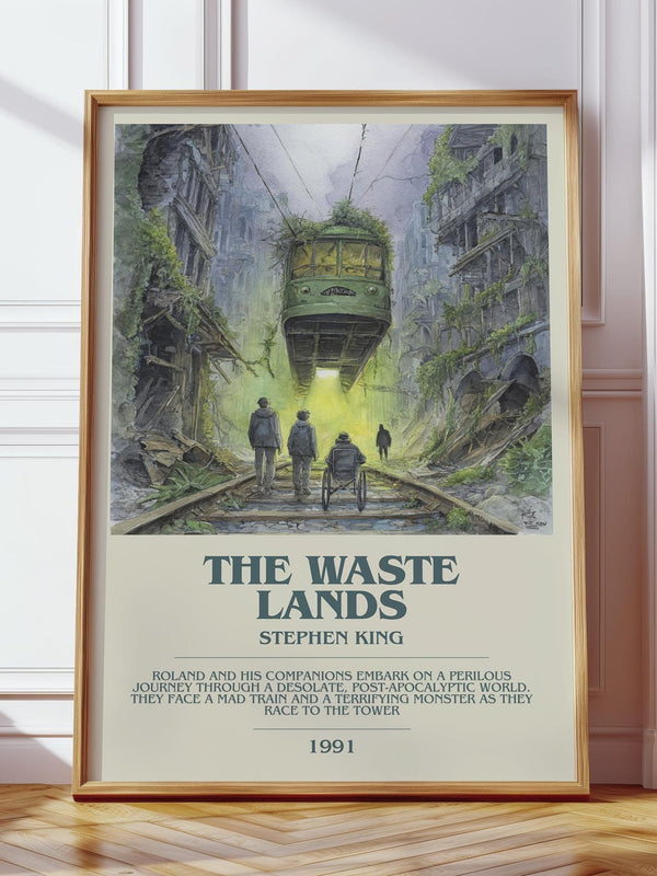 The waste lands bookish print in frame leaning in hallway – fantasy wall art