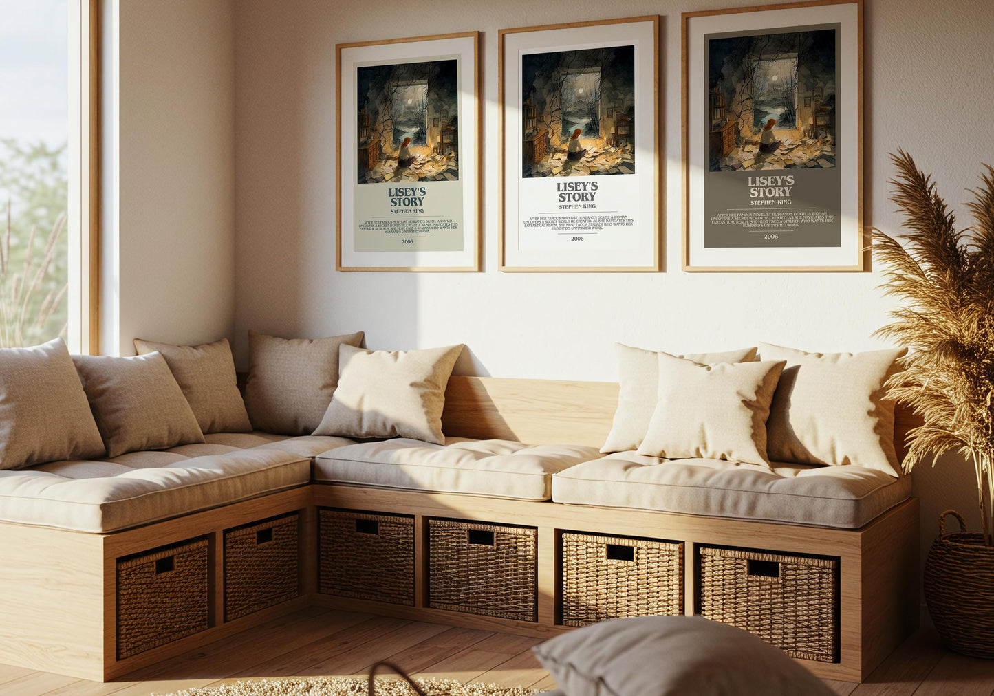 Lisey's Story bookish poster paired in gallery wall – literary art prints