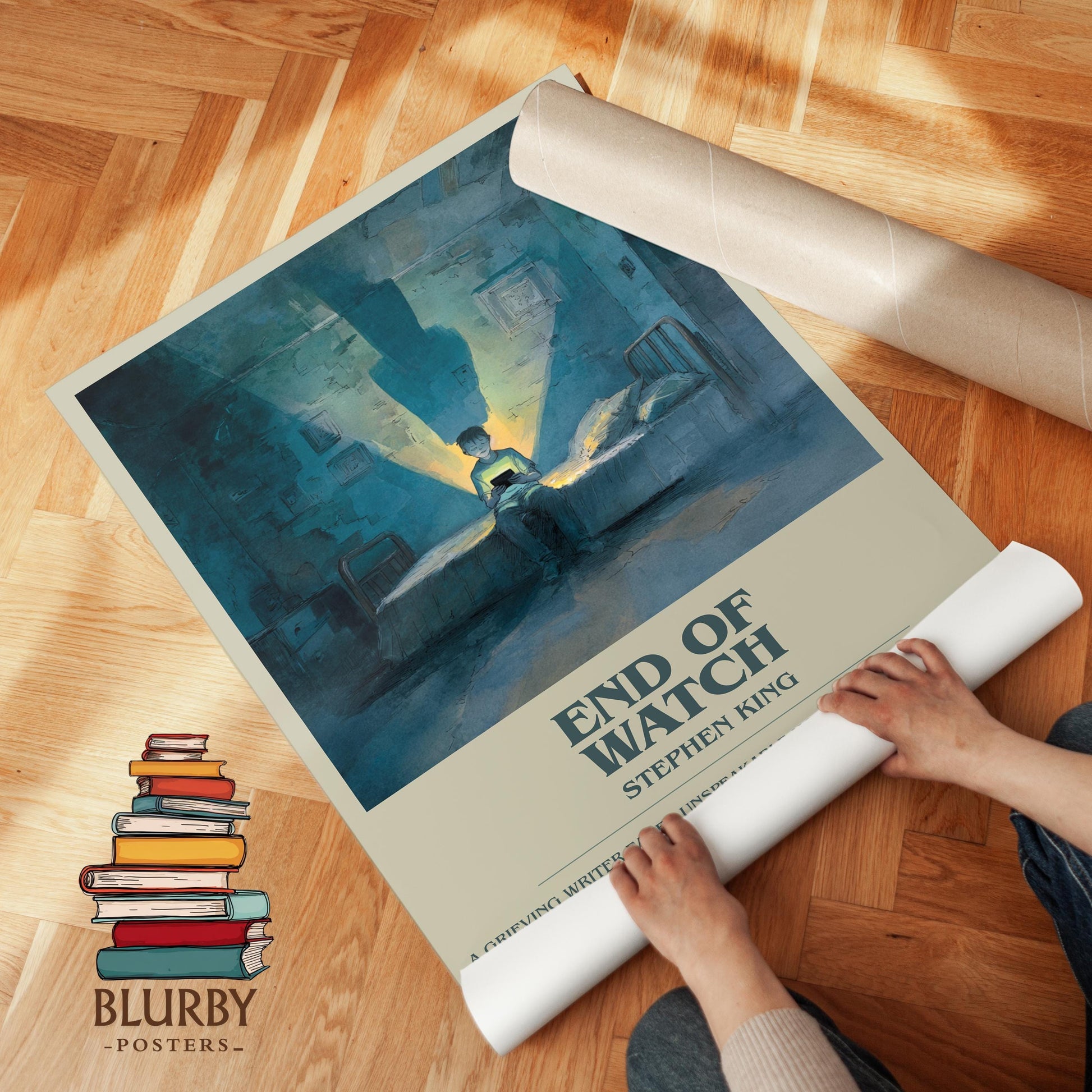 End of Watch book poster packaging – museum-quality print rolled in protective tube