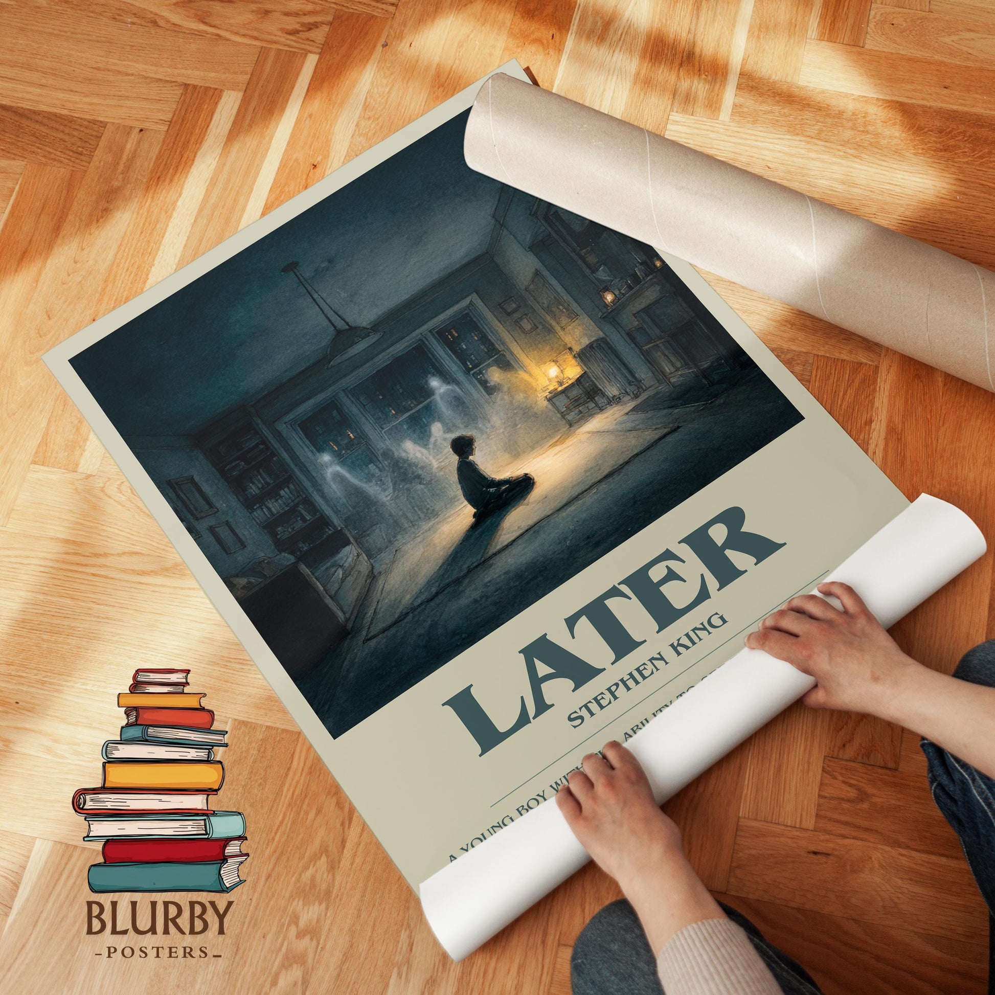 Later book poster packaging – museum-quality print rolled in protective tube