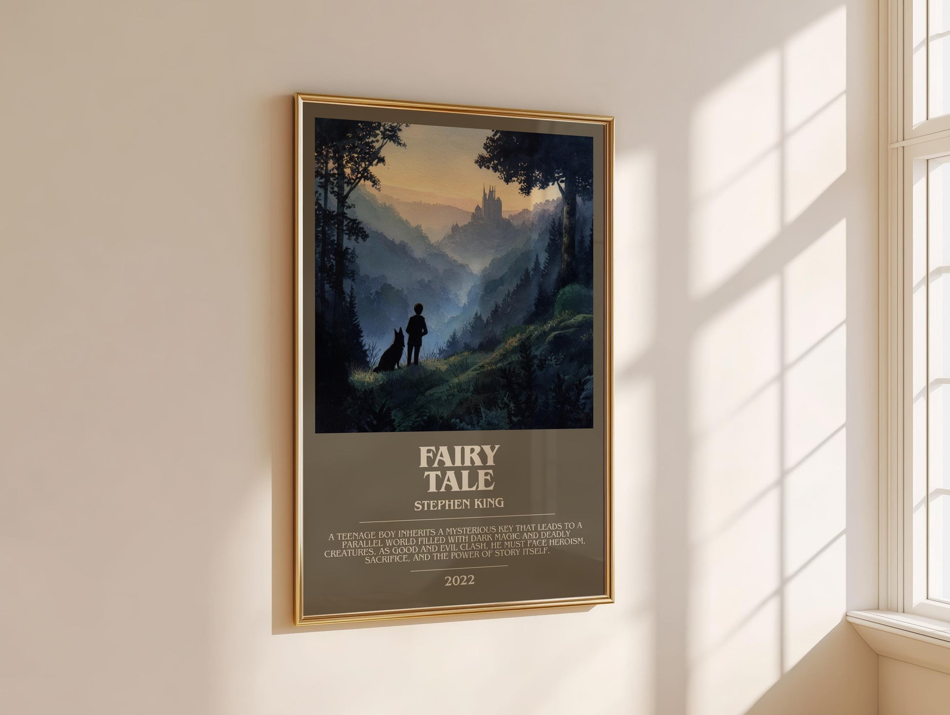 Fairy Tale bookish book poster framed on wall – fantasy wall art