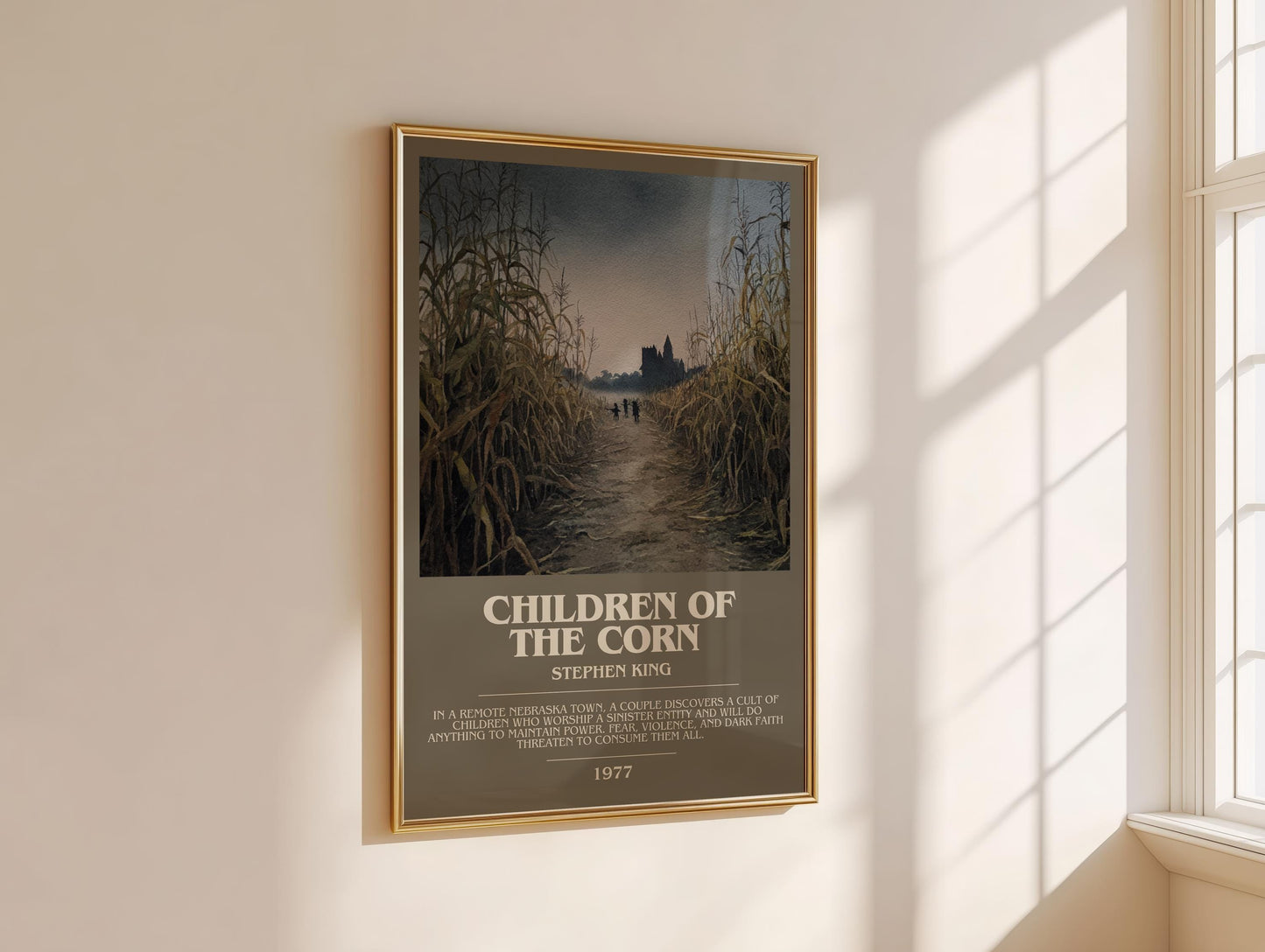Children of the Corn bookish book poster framed on wall – horror wall art