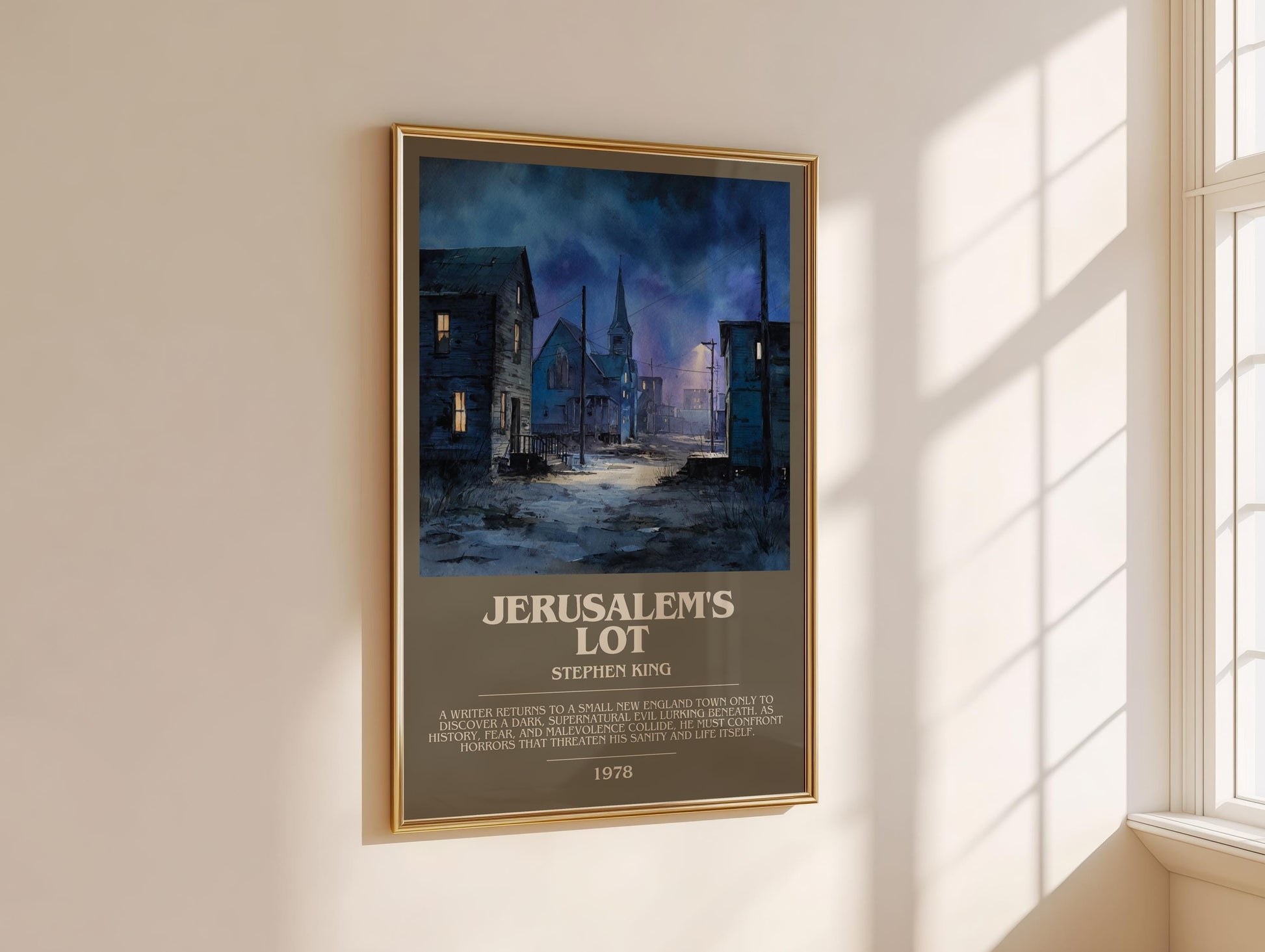 Jerusalem's Lot bookish book poster framed on wall – horror wall art
